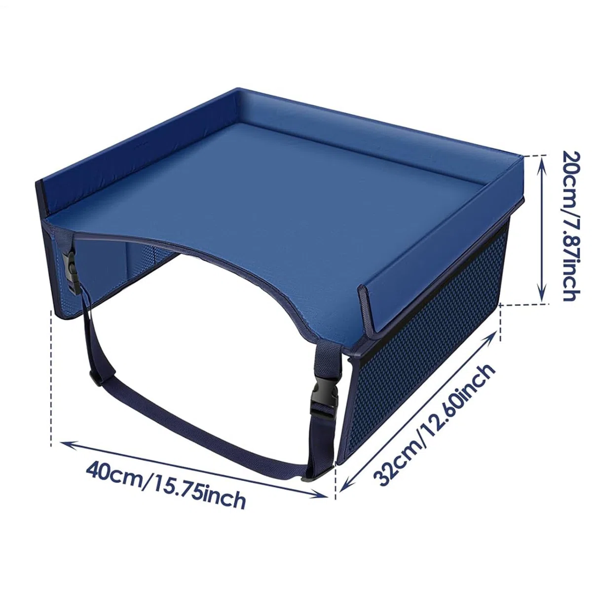 Mesa de viaje para niños - Bandeja para la rodilla, bandeja para aperitivos, asiento trasero para coche, avión, tren de viaje, mesa de viaje para viajes largos para niños, asiento de coche con