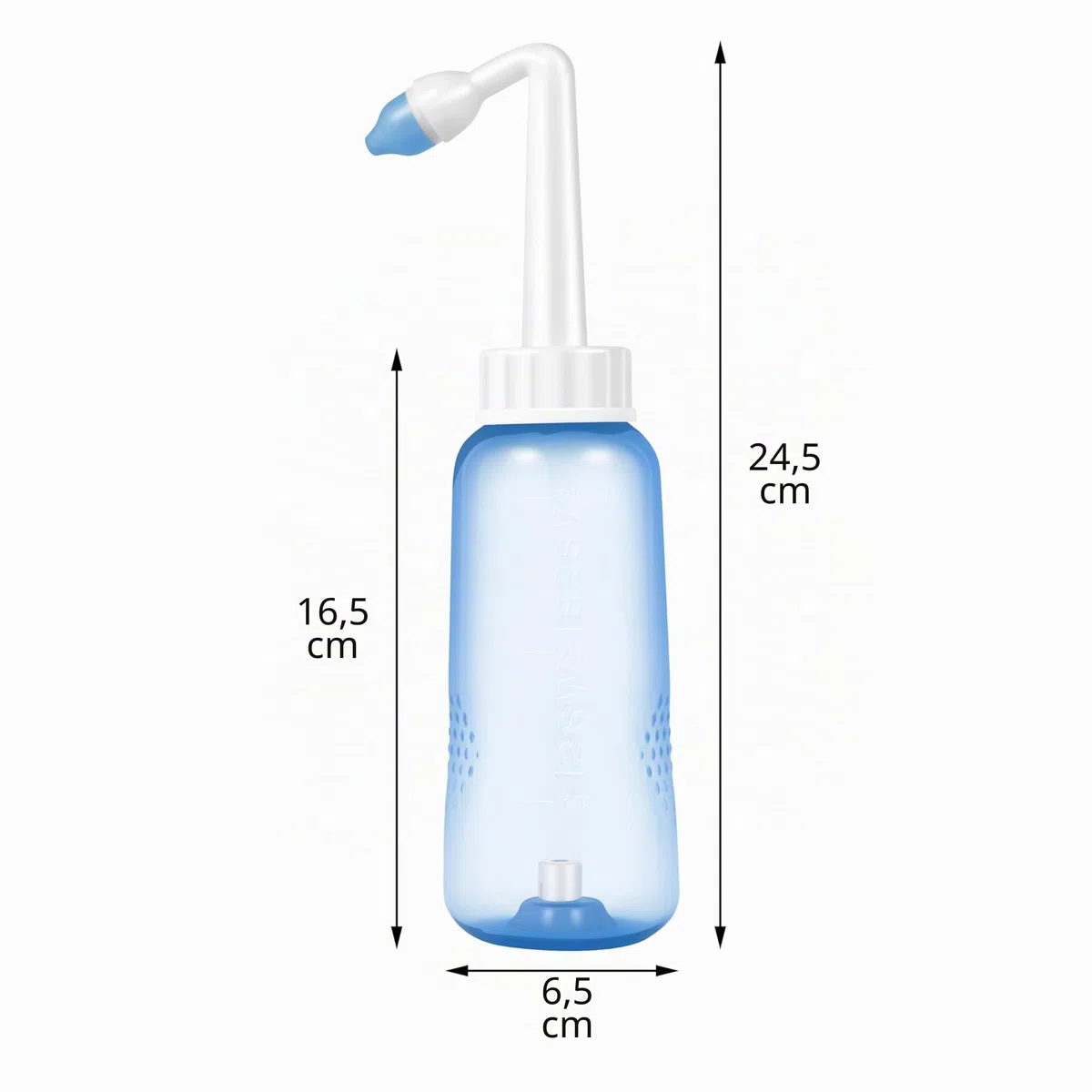 CROING 𝗟𝗮𝘃𝗮𝗱𝗼 𝗡𝗮𝘀𝗮𝗹 Botella de 300 ml + 40 Paquetes de Sal - Neti Pot, Lavado Nasal - Yoga Nasal - Nariz Limpiador