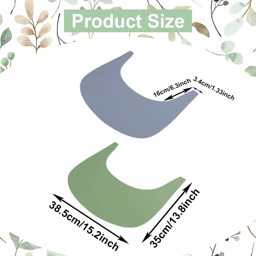2 manteles Individuales de Silicona para Silla Alta Stokke Tripp Trapp, Bandeja para Silla Alta de bebé, manteles Individuales para Alimentos para bebés, niños pequeños