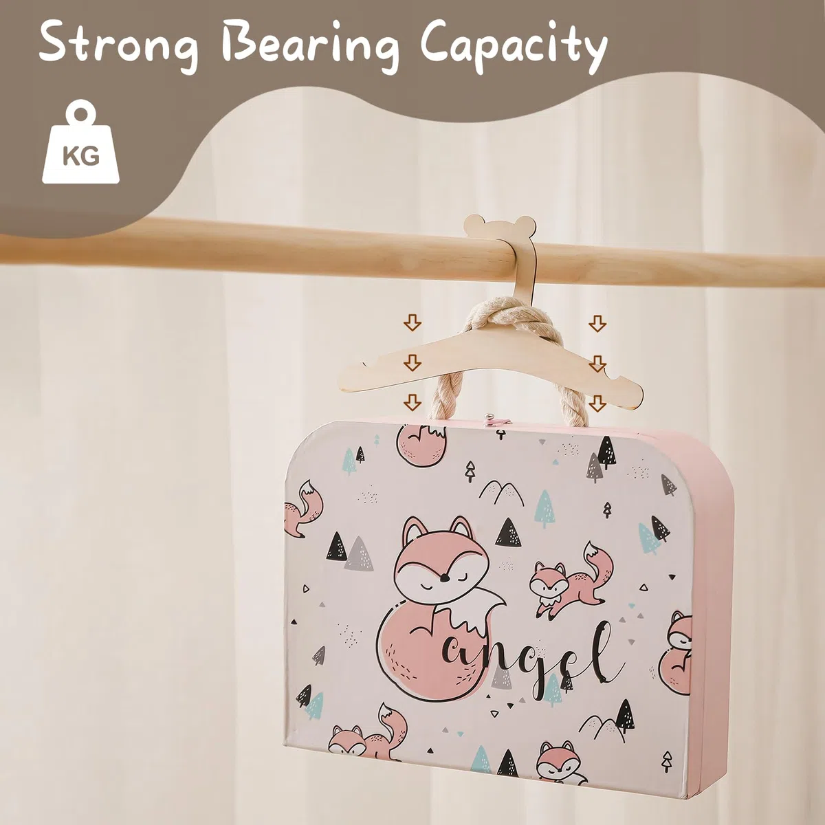20 Perchas Infantiles de Madera - Elegantes y Resistentes Perchas para Ropa de Bebé, Artículos Pequeños, Recién Nacidos y Muñecas, Diseño Antideslizante