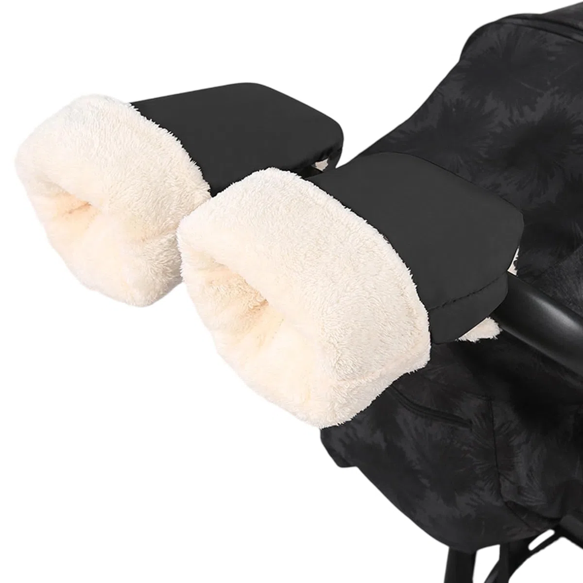 Manguito de mano para cochecito, guantes para cochecito, manoplas para cochecitos, manoplas de invierno, impermeables, resistentes al viento, extra gruesas, manguito de mano para cochecito, cochecitos