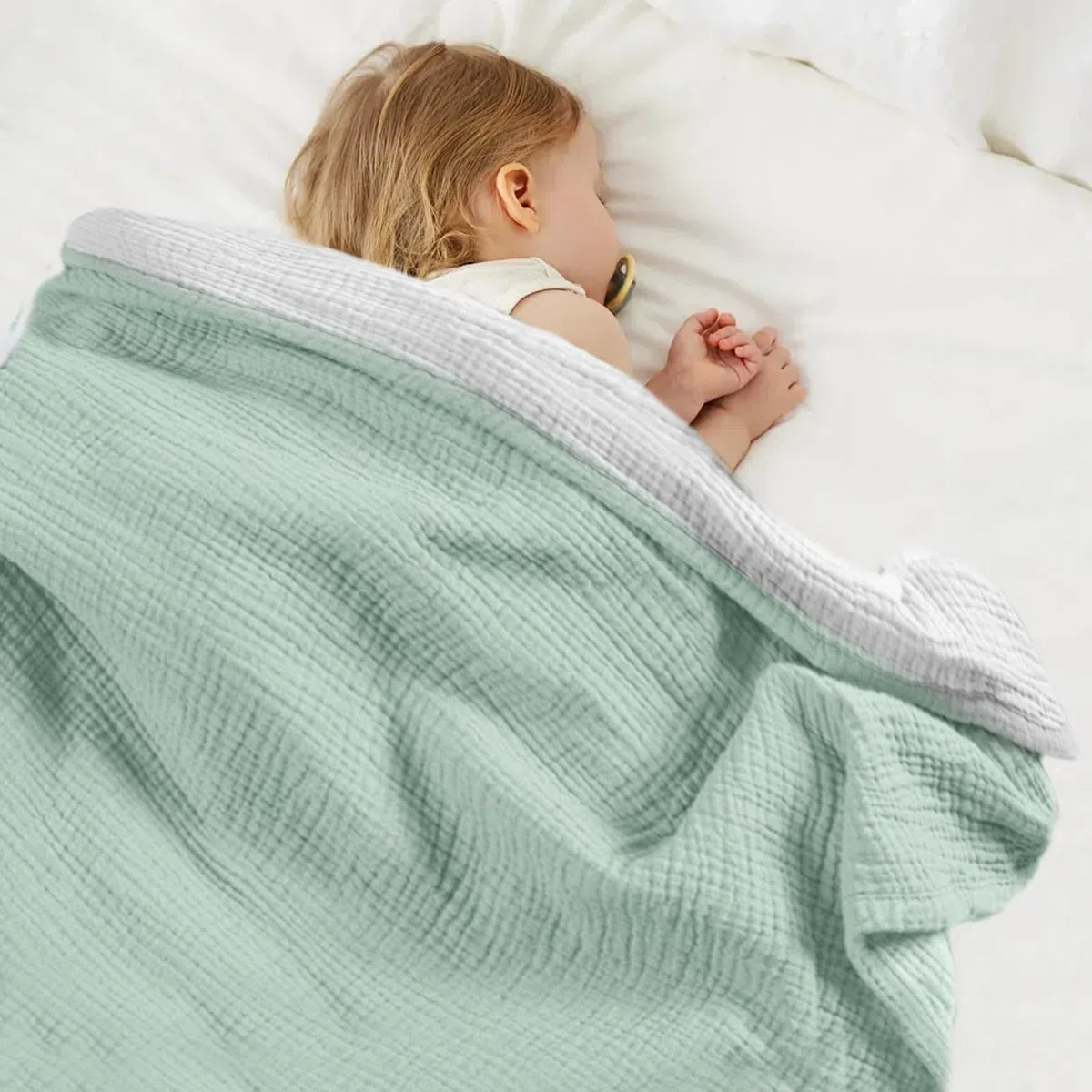 Muselina Manta Bebé 90x90cm, Muselina Manta Swaddle Bebé, Mantas Swaddle de muselina, Manta de Algodón Suave para bebé, Mantas Envolventes de Tela de muselinas, Muslin Blanket for Newborns (caqui)