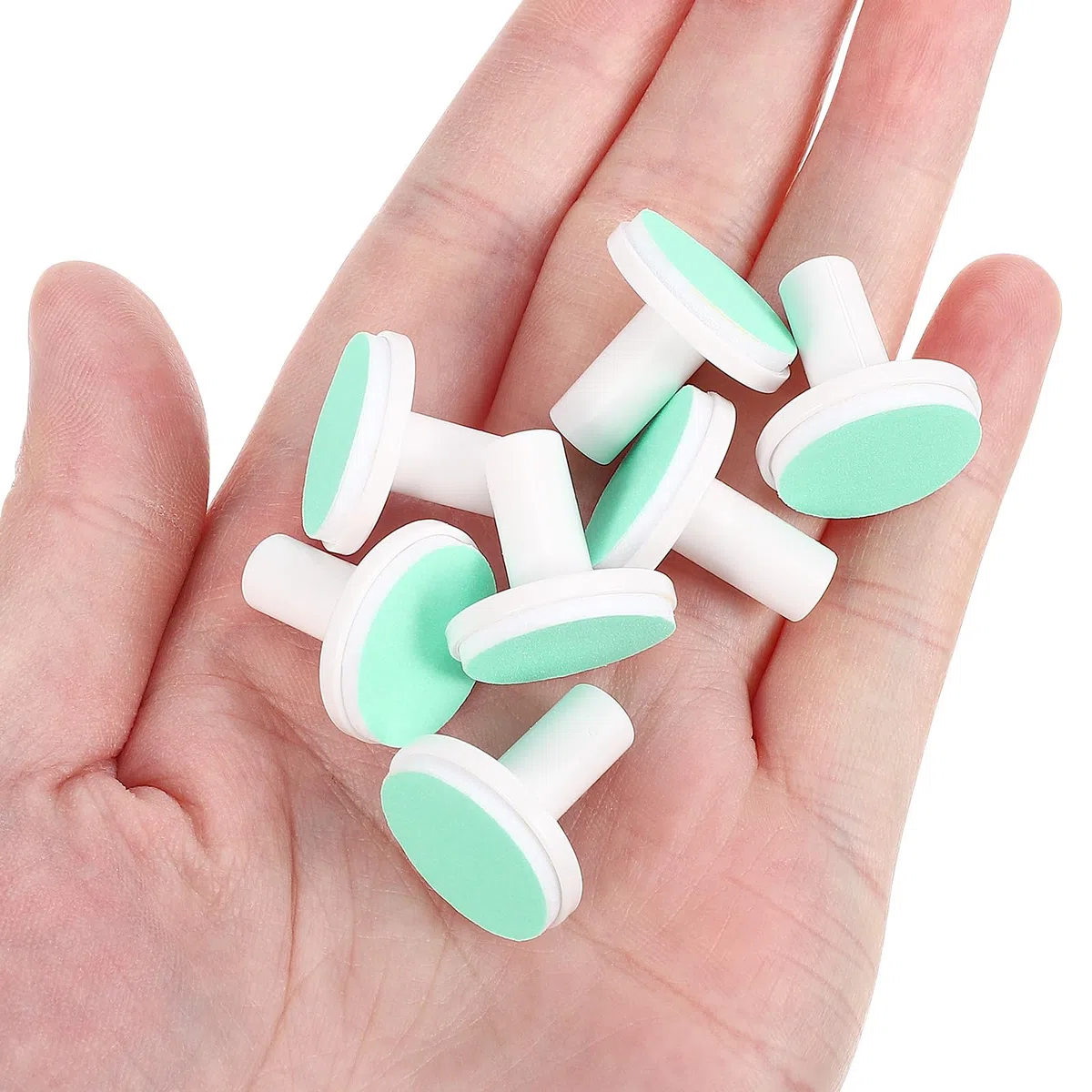Angoily Almohadillas para limas de uñas para bebé, unidades, almohadillas de repuesto para cortaúñas de bebé, cabezales de lijado de uñas eléctricos estándar para niños, cortaúñas para recién