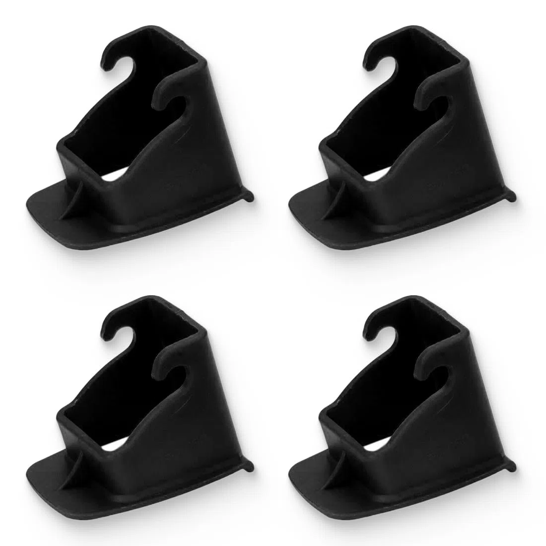 ZKGYUS 4 Piezas Anclajes isofix, Adaptador isofix Sistemas de Fijación Unviersal para Asientos de Coche, soporte de seguridad del coche, Soporte de montaje(Negro)