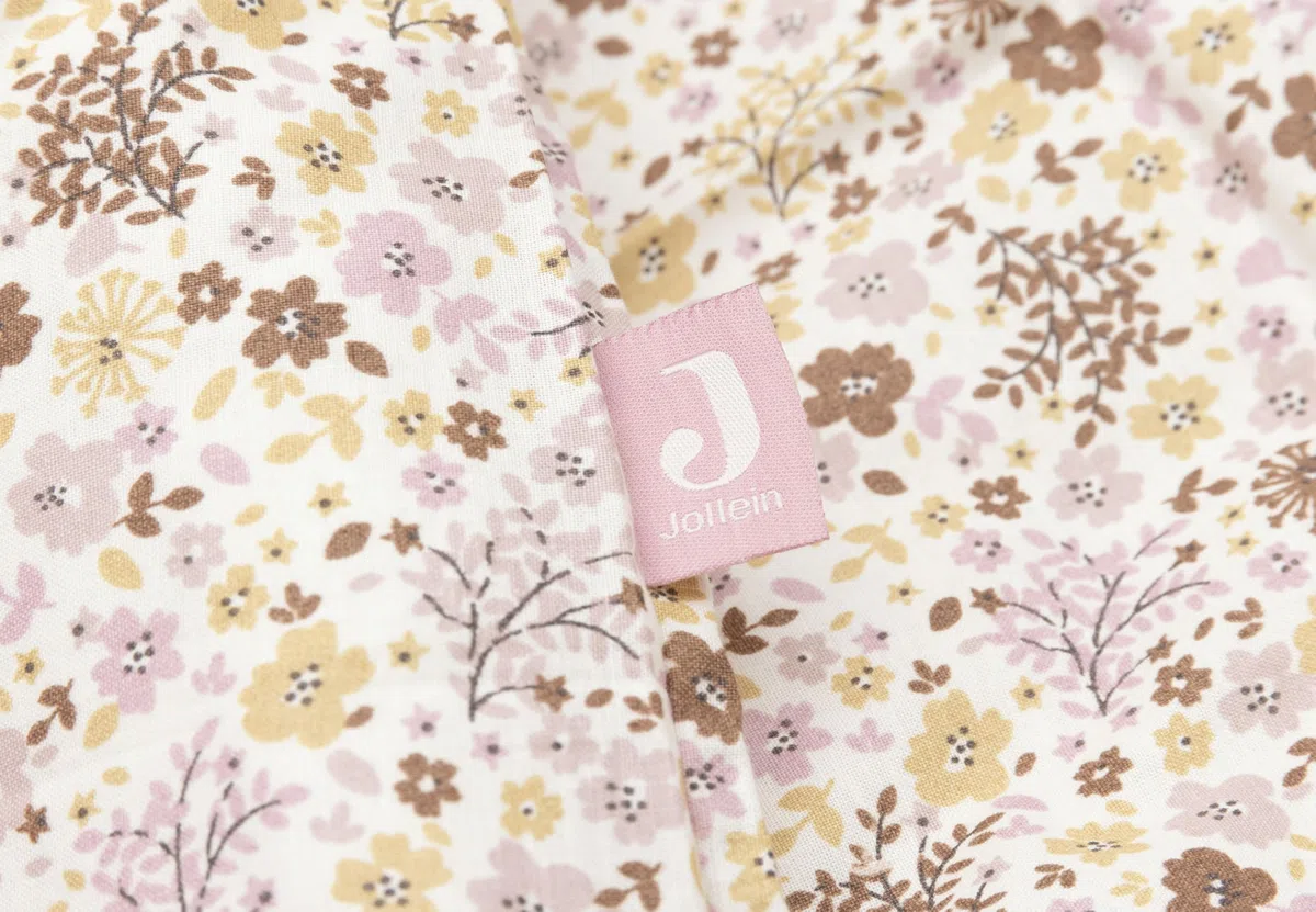 Jollein Juego de Cama Infantil - Flower Fairies - 100x140cm - 100% Algodón - Certificado Oeko-Tex - Juego de Cama para bebé con Funda de Almohada