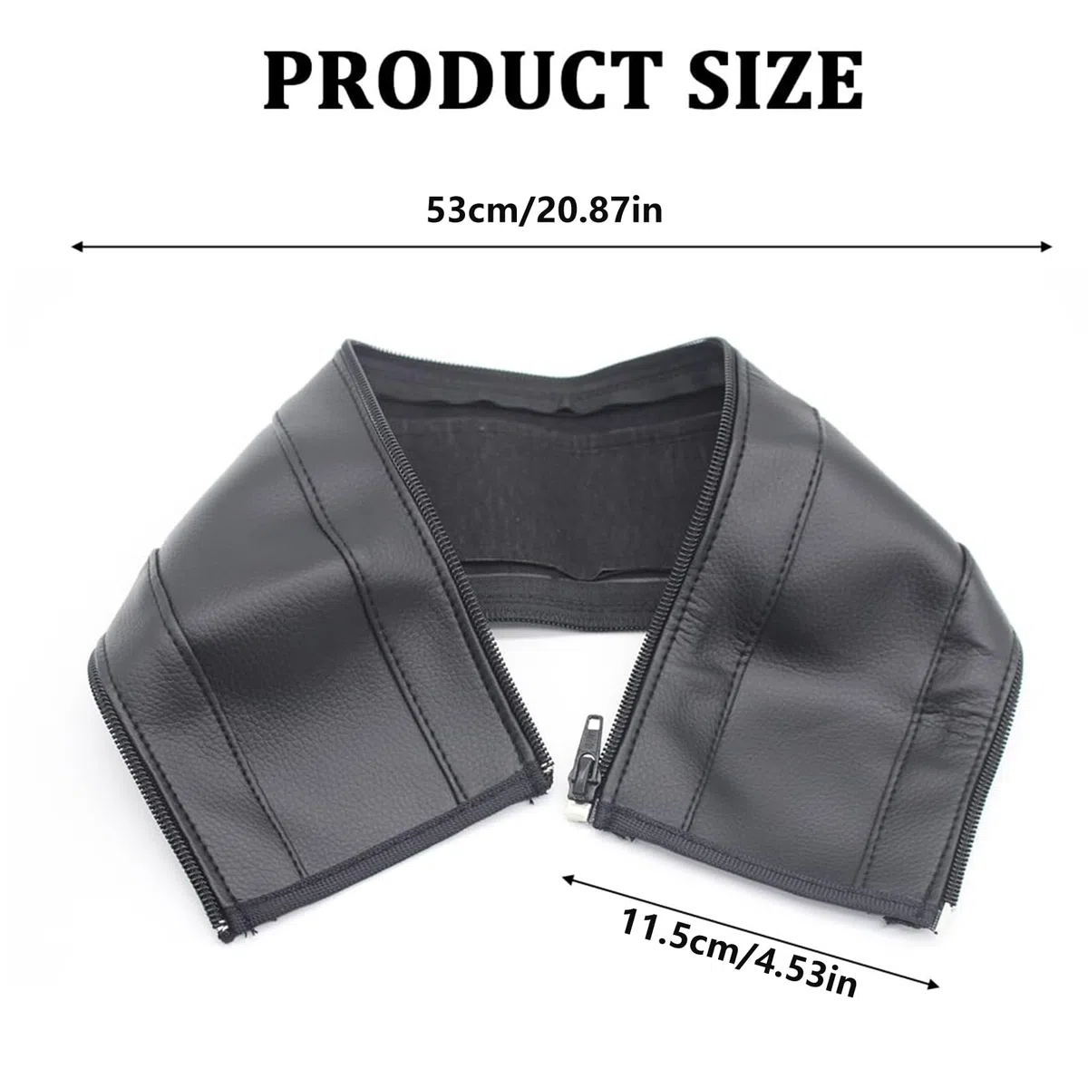 2 Piezas Funda Manillar Carro Bebe Universal, Funda Manillar Carro Bebe, Funda para Cochecito de Cuero PU, Cochecito Funda Manilla, con Cremallera, para La Mayoría de Los Cochecitos