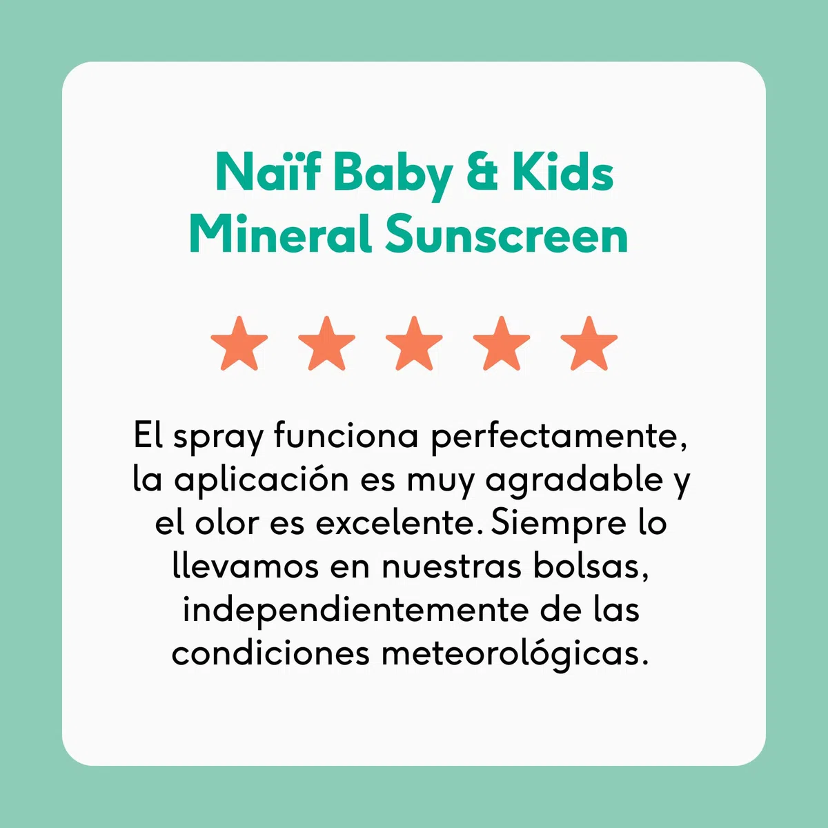 Naïf - Spray protector solar mineral - Bebé y niño - 0% perfume - FPS 50 - Spray sin octocrileno - Protección UVA y UVB - Resistente al agua - Dermatológicamente probado - Sin microplásticos - 100 ml