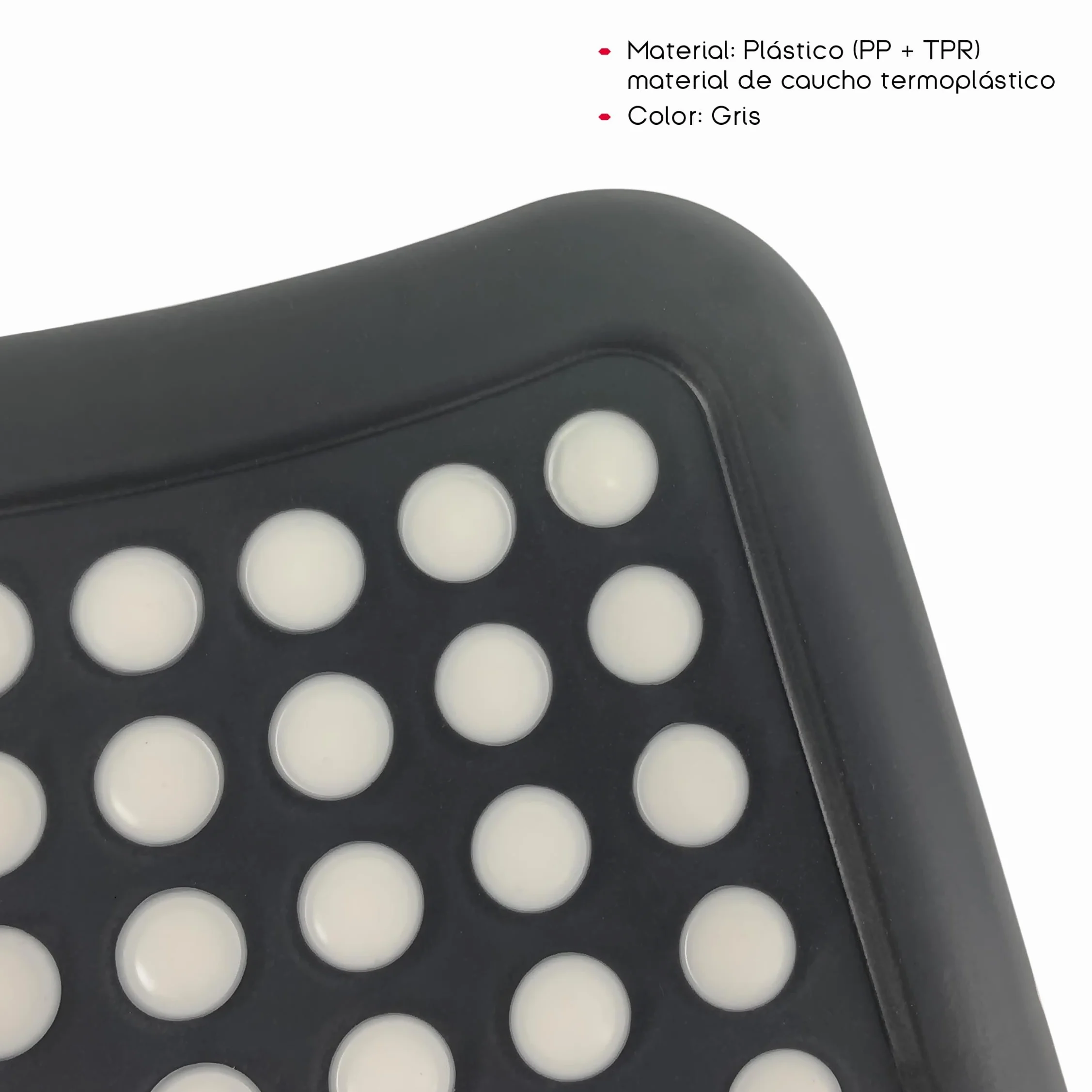 Taburete Infantil Pack de 2 Uds 150 Kg 37x25.5x13 cm PP + PTR Base Antideslizante 1 Peldaño Gris
