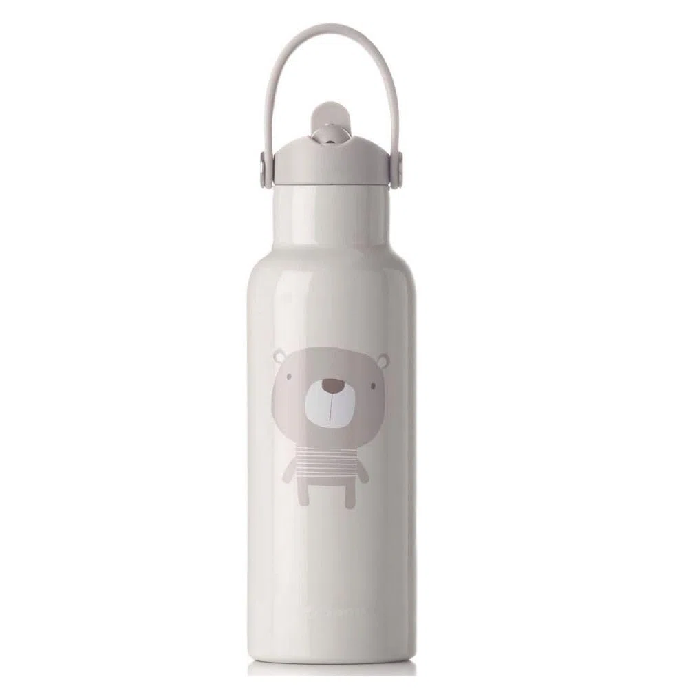 Jané Termo Acero Inoxidable 500 ml, Mantiene 24h Frío y 12h Calor, Recubrimiento Interior Cerámico, Libre BPA, Beige