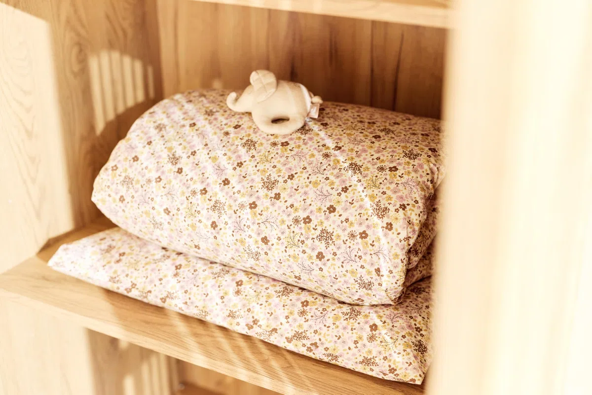 Jollein Juego de Cama Infantil - Flower Fairies - 100x140cm - 100% Algodón - Certificado Oeko-Tex - Juego de Cama para bebé con Funda de Almohada