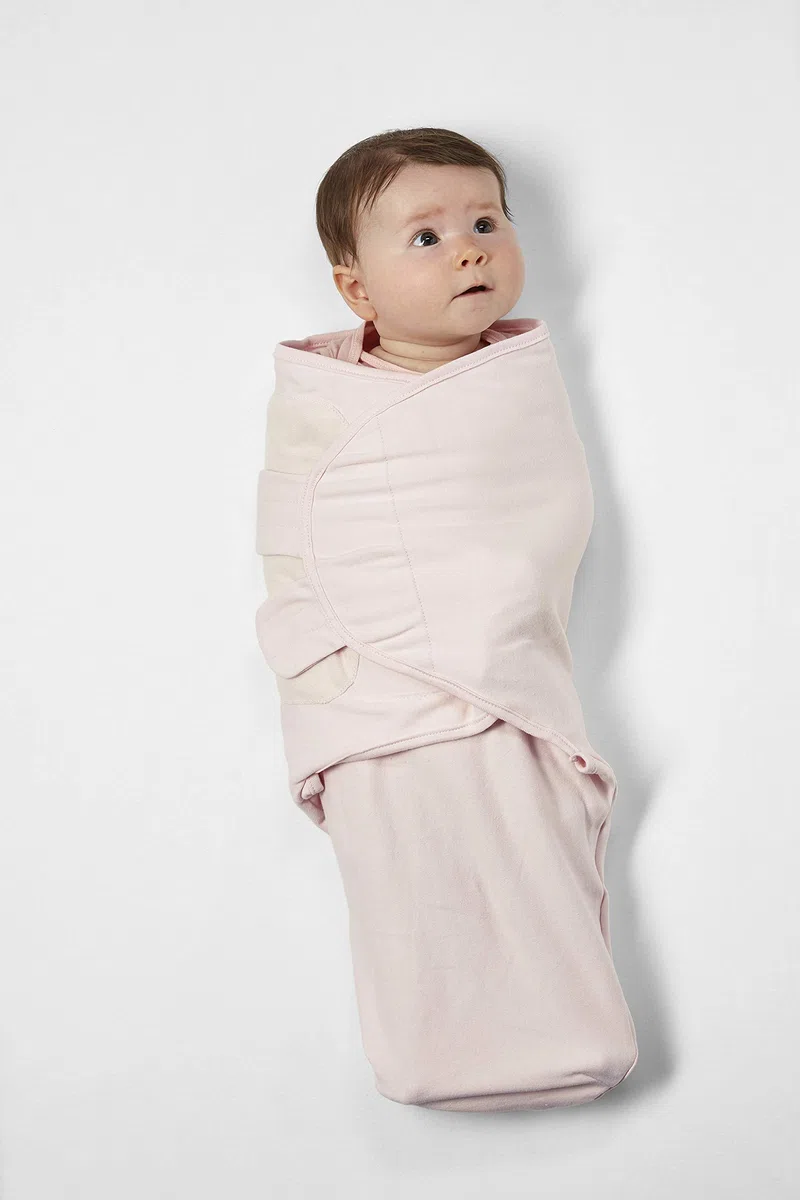 Saco Meyco Baby Uni, equipo inicial para recién nacidos (saco para bebés de 0 a 3 meses, suave para dormir, 100% algodón, transpirable, ayuda para dormir), rosa claro