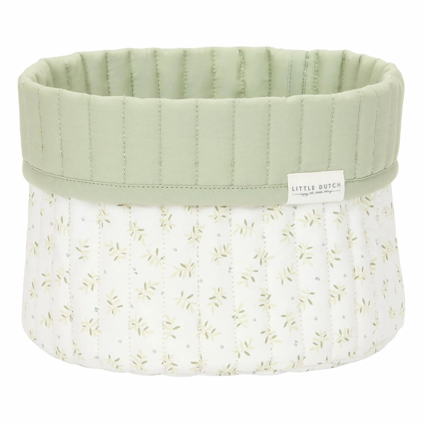 Little Dutch Cesto para cambiar pañales redondo reversible verde