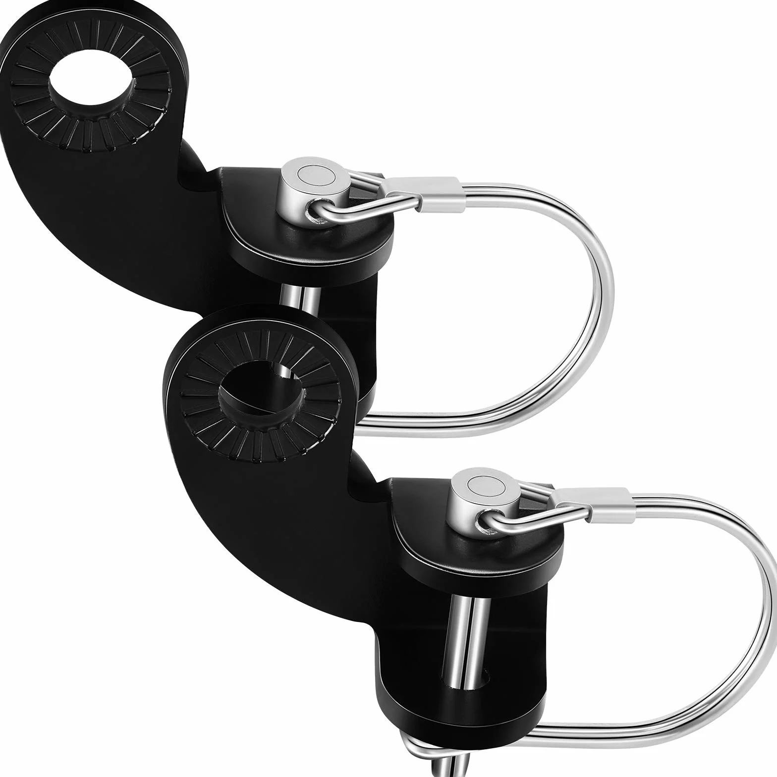 Boao 2 Juegos de adaptadores de acoplador de Enganche de Remolque de Bicicleta, Conector de Repuesto en ángulo Compatible con Enganche de remolques Burley