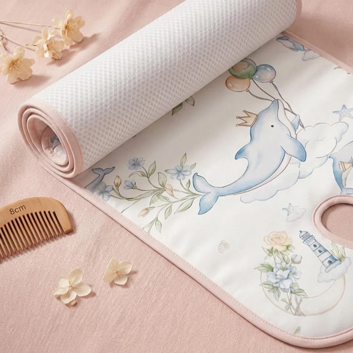 Cojín para cochecito de bebé - Colchoneta Universal Transpirable Cómoda - Almohadilla Refrescante para Niños,para Verano Viajes Paseos Siestas Coche Parque Hogar Dormir