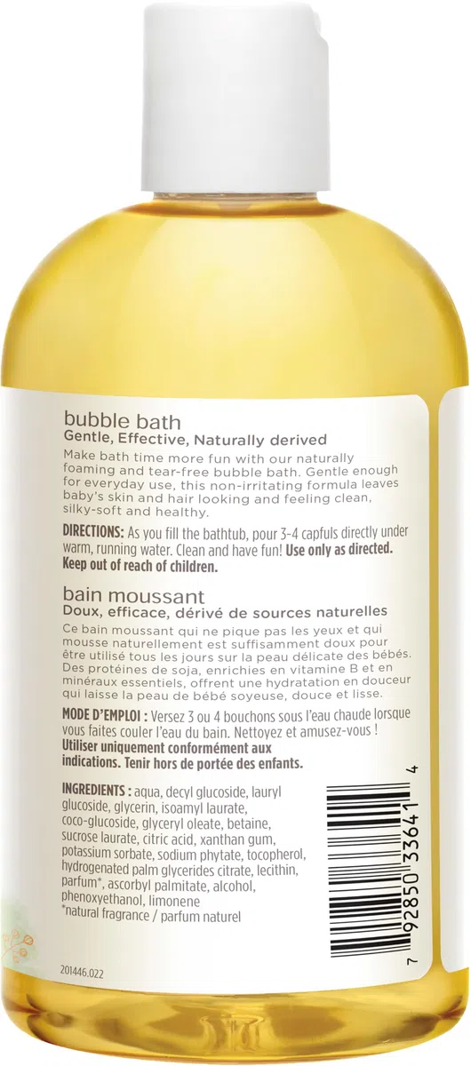 Burt's Bees gramosel de baño y baño de burbujas para bebés, suave para el cuidado diario, sin lágramosrimas y probado por pediatras, 354.8 milímetro