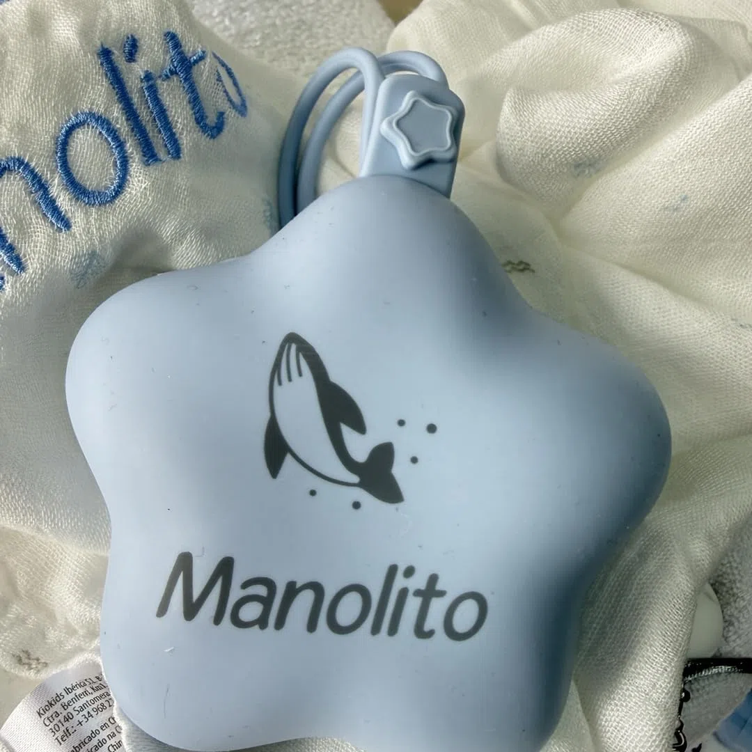Porta Chupetes Silicona Personalizados | Guarda Chupetes Bebé | Sin BPA | Funda para Chupetes Personalizable (azul)