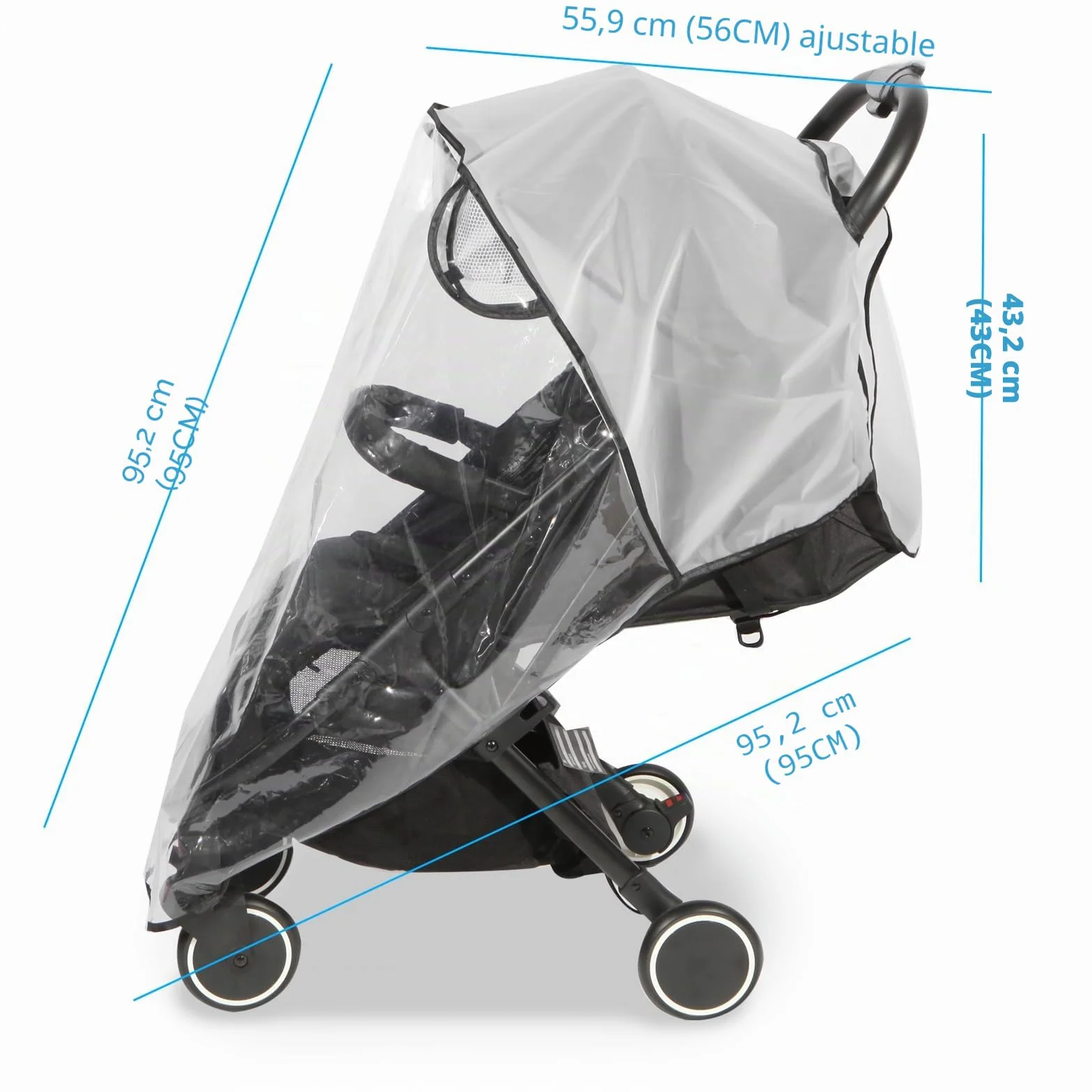Plastico Lluvia Silla Paseo Universal - Burbuja Lluvia Universal Silla Paseo - Material transparente de EVA: a prueba de viento, a prueba de lluvia, a prueba de nieve