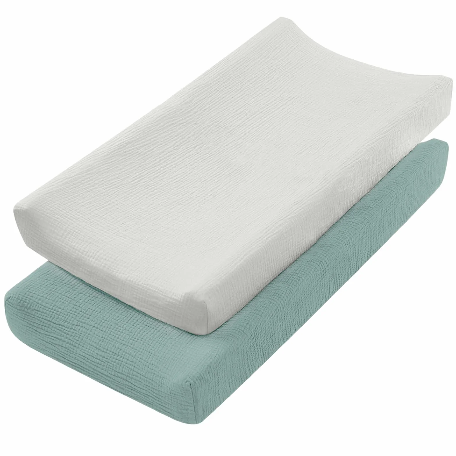 Paquete de 2 fundas protectoras suaves y cómodas para cambiador de pañales para bebé