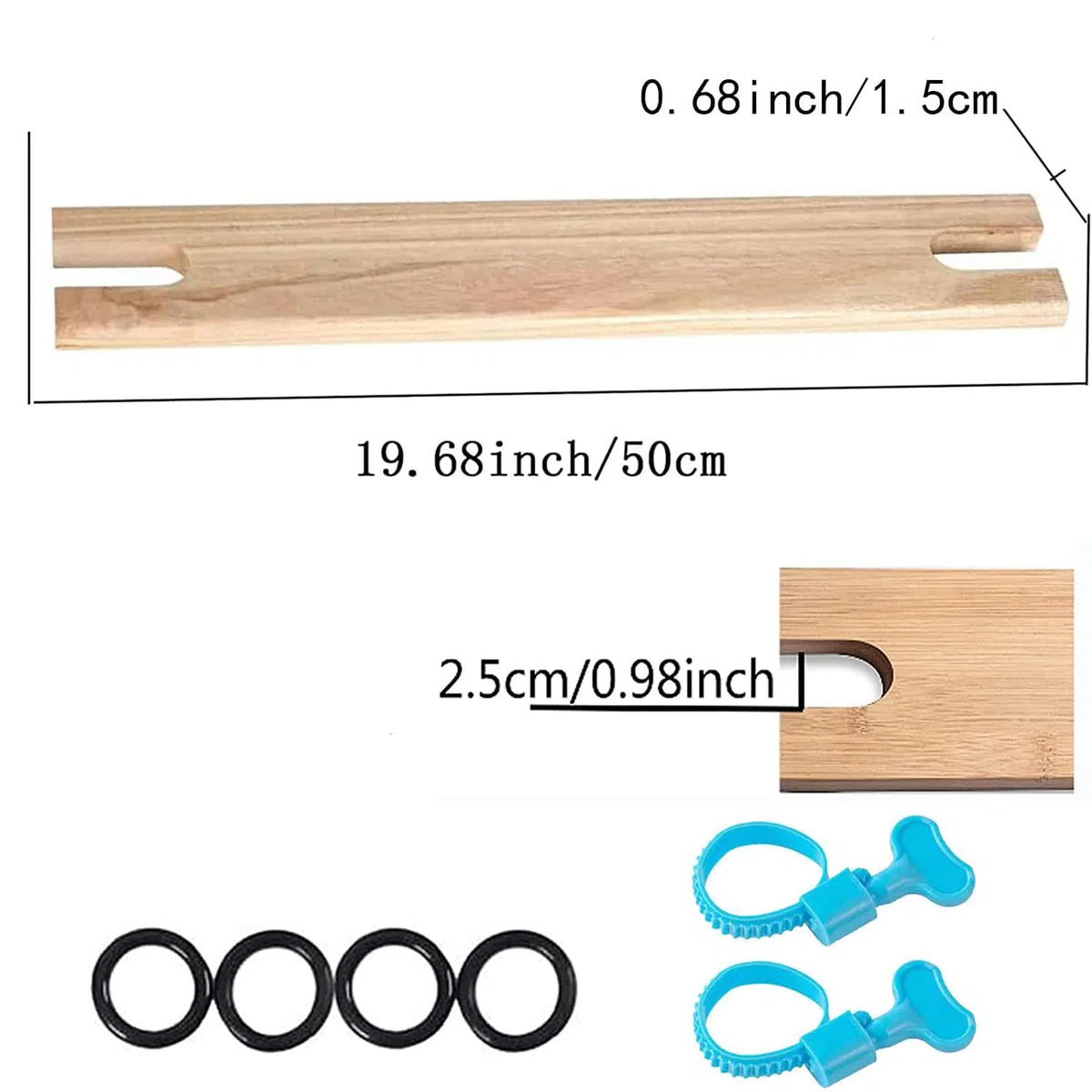 Reposapiés para Trona, Ajustable Antideslizante Pino Natural de Madera Accesorios Reposapiés Silla Alta Bebé de Resorte Compatible Tronas para Bebés