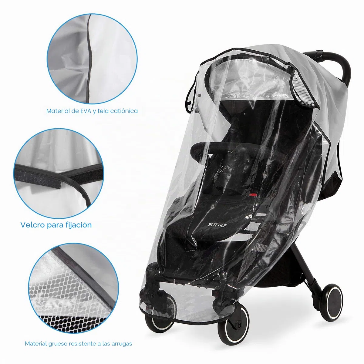 Plastico Lluvia Silla Paseo Universal - Burbuja Lluvia Universal Silla Paseo - Material transparente de EVA: a prueba de viento, a prueba de lluvia, a prueba de nieve