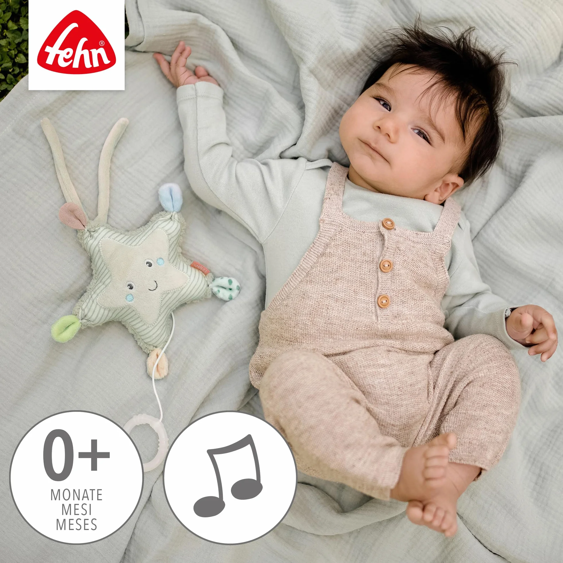 Fehn mini caja de música estrella de mar para bebés desde 0 meses