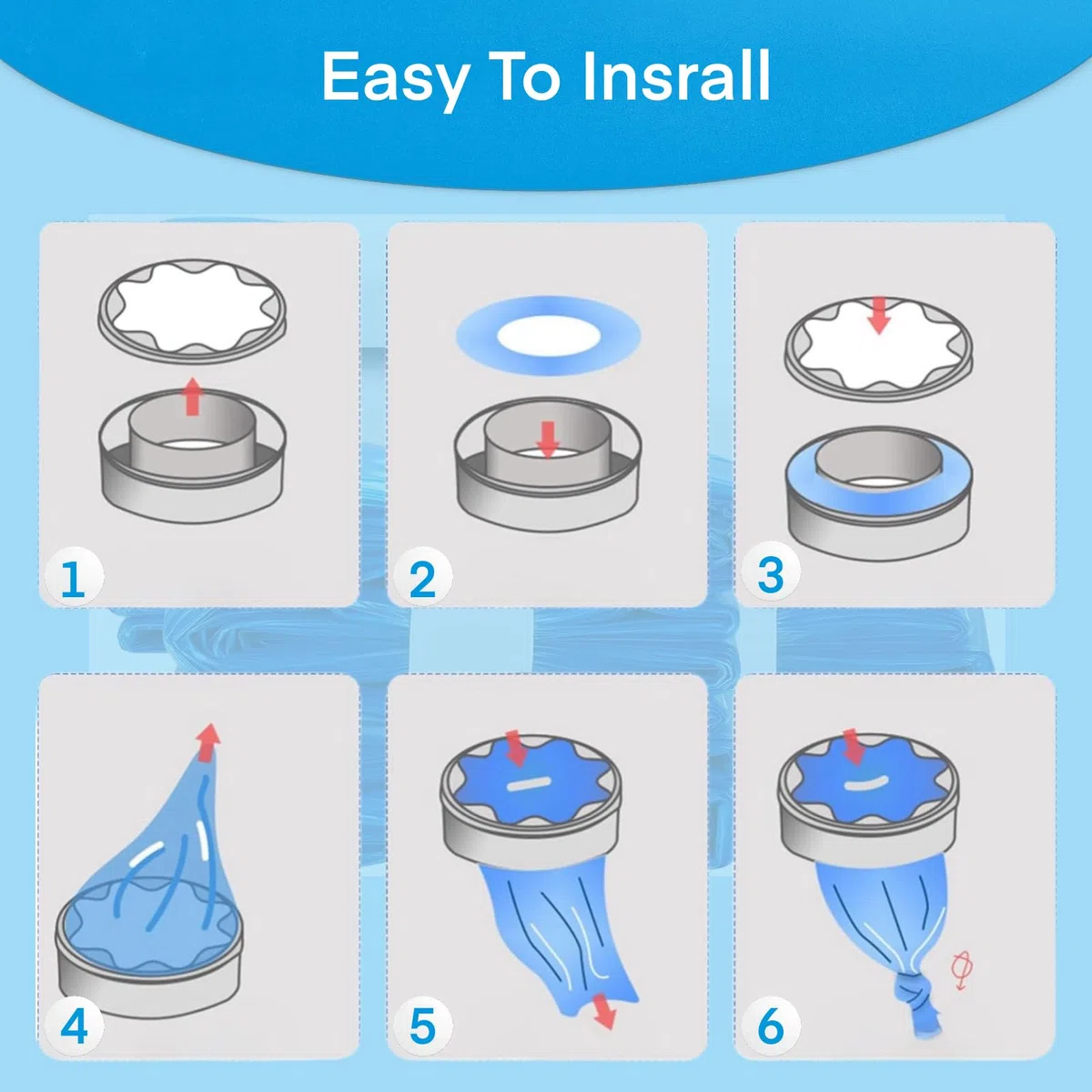 12 Recambios Contenedor de Pañales, 4,5M Recambios Papelera Pañales,Bolsa de Relleno para Papelera Pañales Bebe Compatible con Tommee Tippee,Angelcare, Foppapedretti,LitterLocker,etc.(Azul)