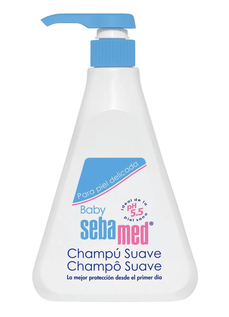 Sebamed Baby Champú Suave, Limpieza para Cuero Cabelludo Delicado y Cabello Fino del Bebé