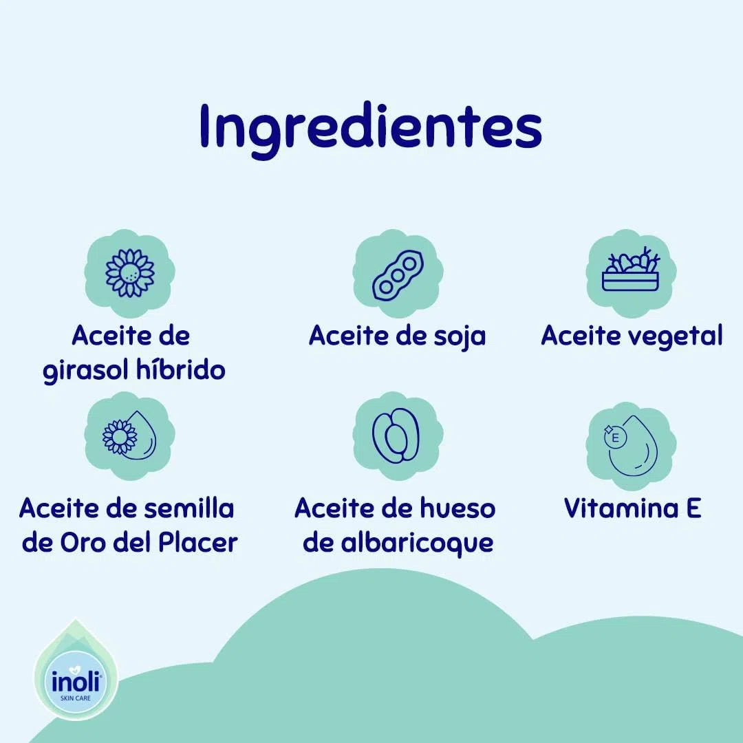 Skincare – Inoli Aceite de Baño para Piel Seca y Sensible 100ml – Esenciales para Bebé
