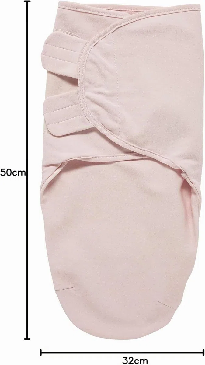 Saco Meyco Baby Uni, equipo inicial para recién nacidos (saco para bebés de 0 a 3 meses, suave para dormir, 100% algodón, transpirable, ayuda para dormir), rosa claro