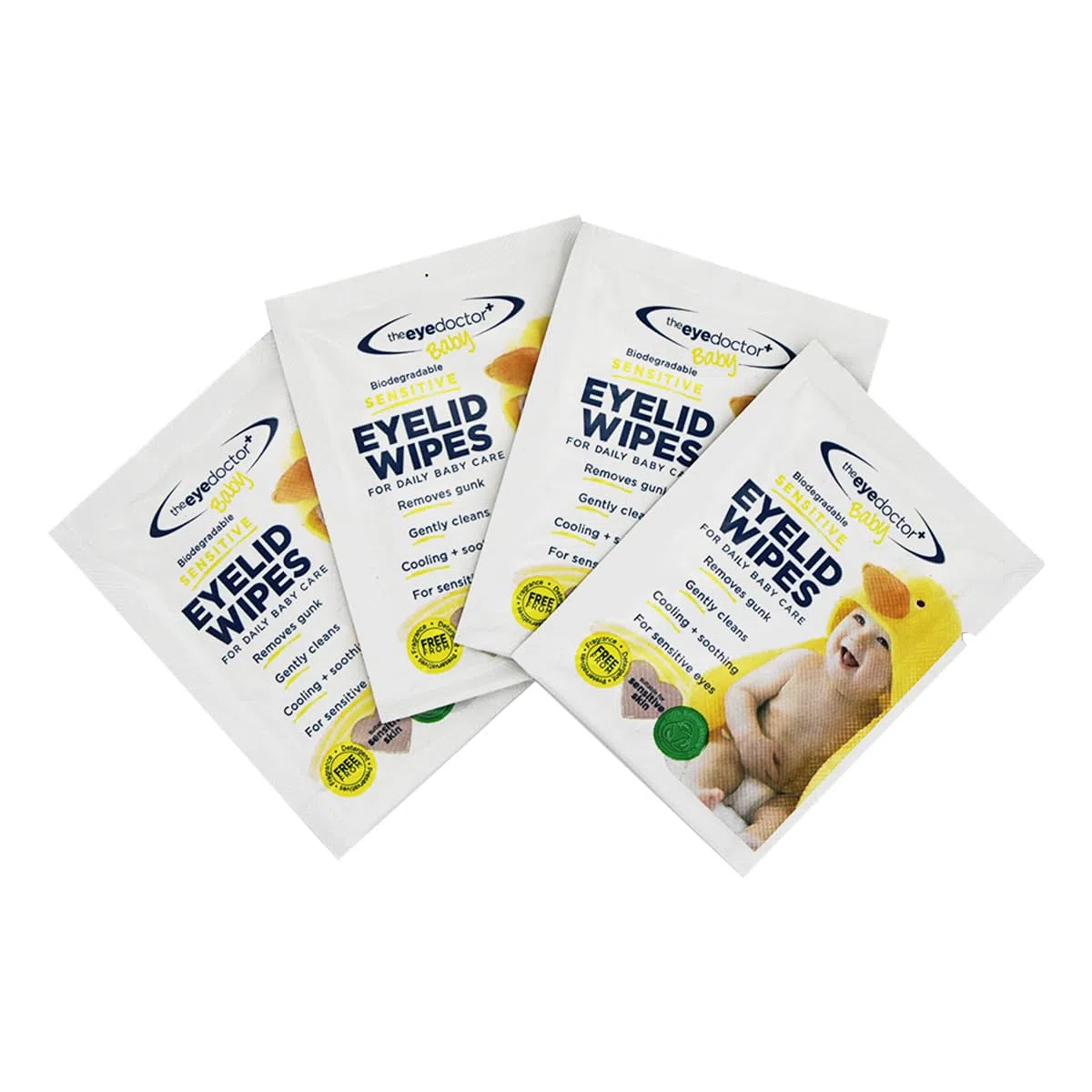 The Eye Doctor Toallitas Sensibles Para Los Ojos Bebé - 40 Toallitas Estériles Para Los Párpados Ideal Cuidado Diario Del Bebé - Sin Conservantes, Detergentes Ni Fragancias - Selladas Individualmente