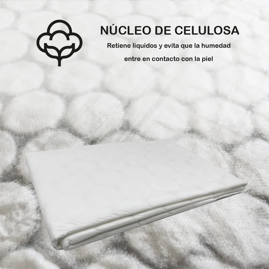Protector de Cama Desechable para Bebés 60x60 cm | Paquete de 25 Unidades