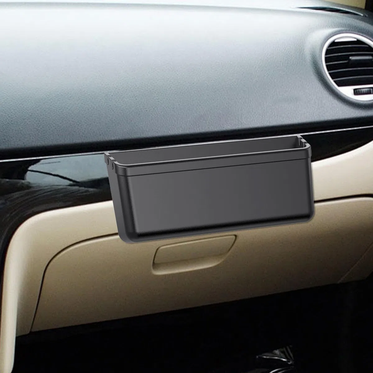 de almacenamiento lateral para puerta de coche - Organizador automático adhesivo, soporte compacto para monedas y objetos pequeños, diseño fácil de montar, interior resistente | Access