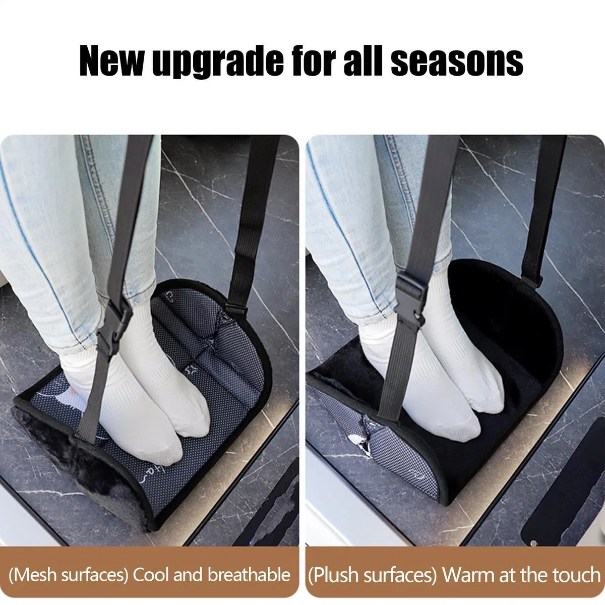 Hamaca Para Pies De Coche, Reposapiés Para Viajes En Coche Para Niños Pequeños, Reposapiés Ajustable Para Colgar En Avión, Reposapiés Para Asiento De Coche De Avión, Bonita Hamaca Para Pies Para Viaje
