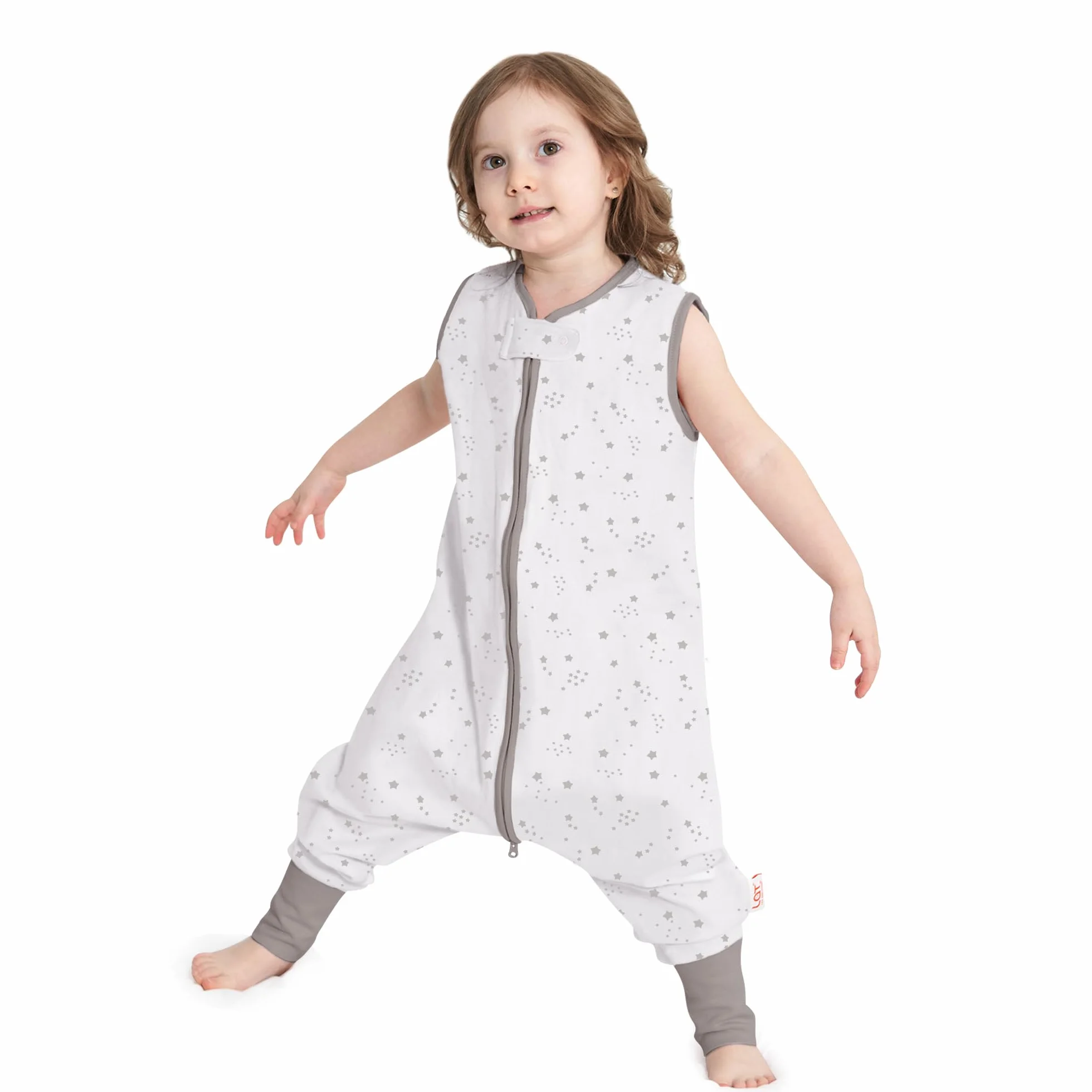 Miracle Baby Saco de dormir para bebé, 0.5 Tog, Saco de dormir de verano con pies sin mangas para niña, niño, turbina 100% algodón