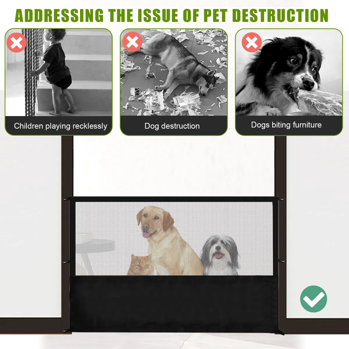 bebe niños escalera valla extensible protector vallas gatos interior mascotas retráctil barandilla malla perro protección rejilla baby baranda barreira bebé caes cerca gate gato infantil infantiles pr