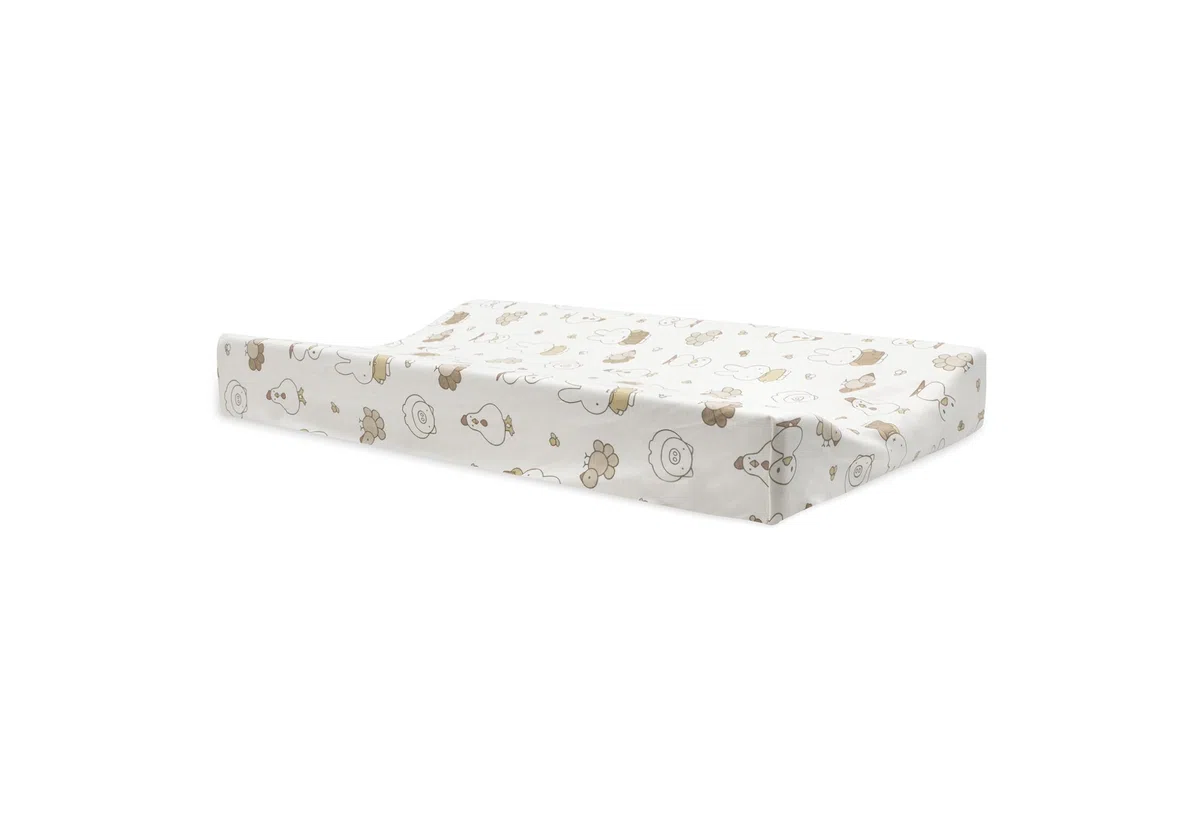 Jollein Funda para cambiador Jersey – Miffy Family Farm – 50 x 70 cm – 100 % algodón – Certificado OEKO-TEX – Funda para cambiador
