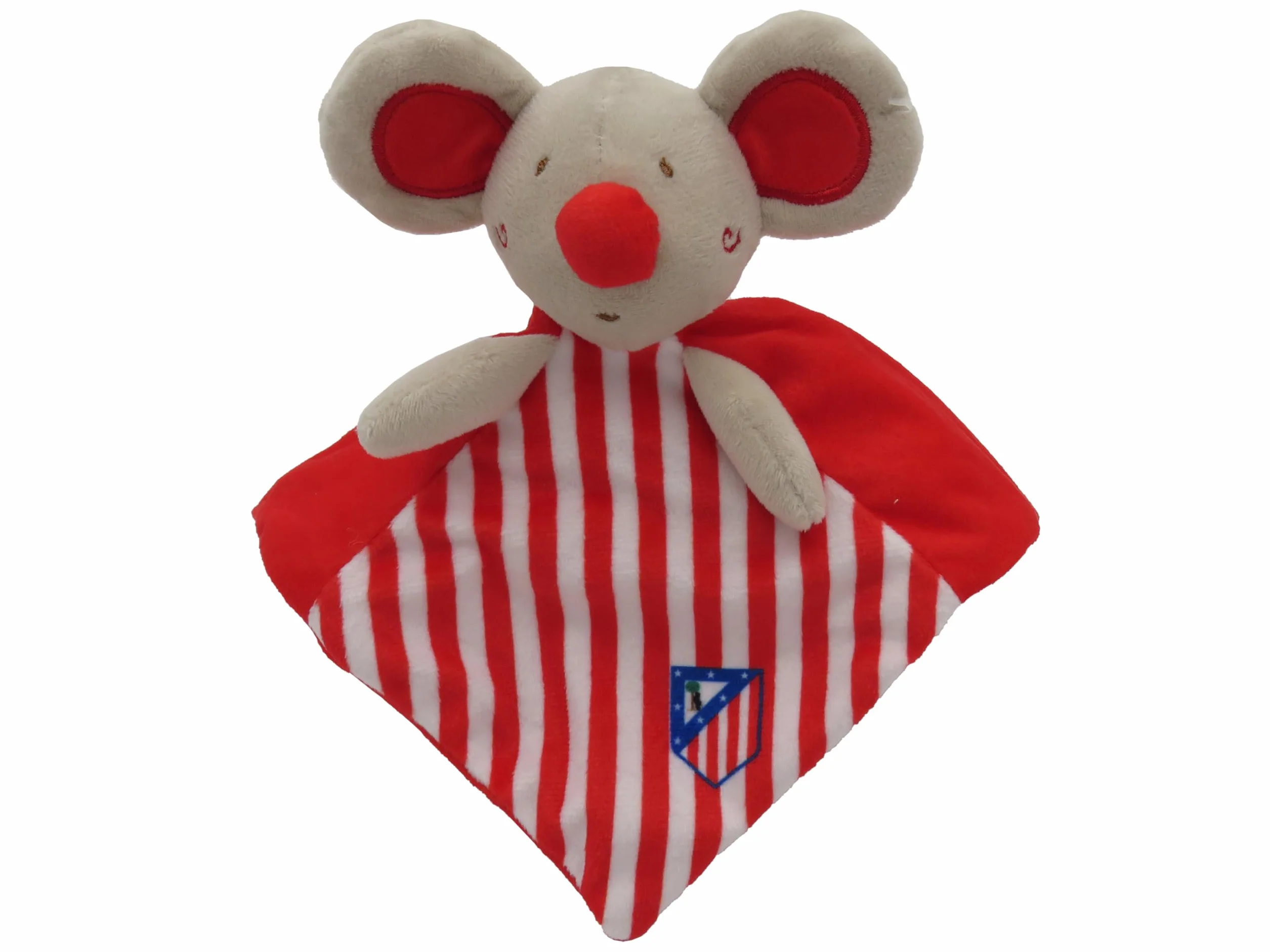 CYPBRANDS Atlético de Madrid- Doudou para bebés, Mantita de apego, Peluches bebé, Ratón, Wandi, Producto Oficial