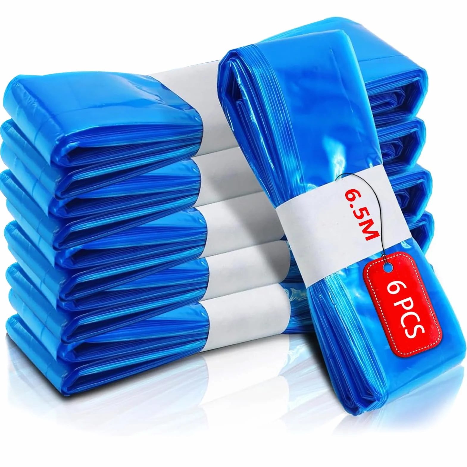 6.5M Recambios Compatible con Tommee Tippee 6 Piezas,Longitud Extendida, Engrosada Recambio Papelera Pañales Compatible con Tommee Tippee,Angelcare, Foppapedretti,LitterLocker, etc.