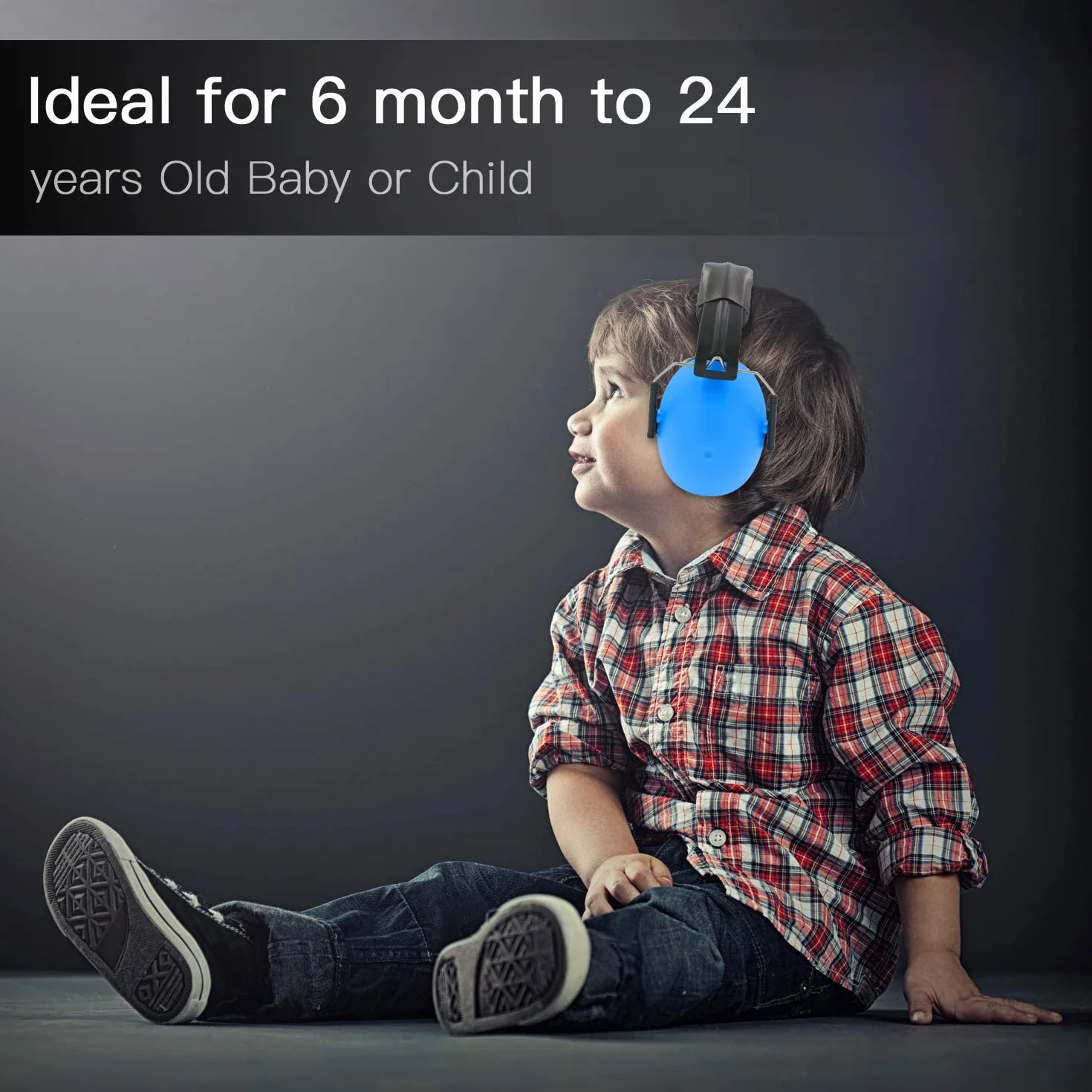Lookka Proteccion Auditiva Niños, Con Diadema Ajustable, Compacto y Plegable Protectores Auditivos Ruido para Estudiar para Bebé Nené Infante