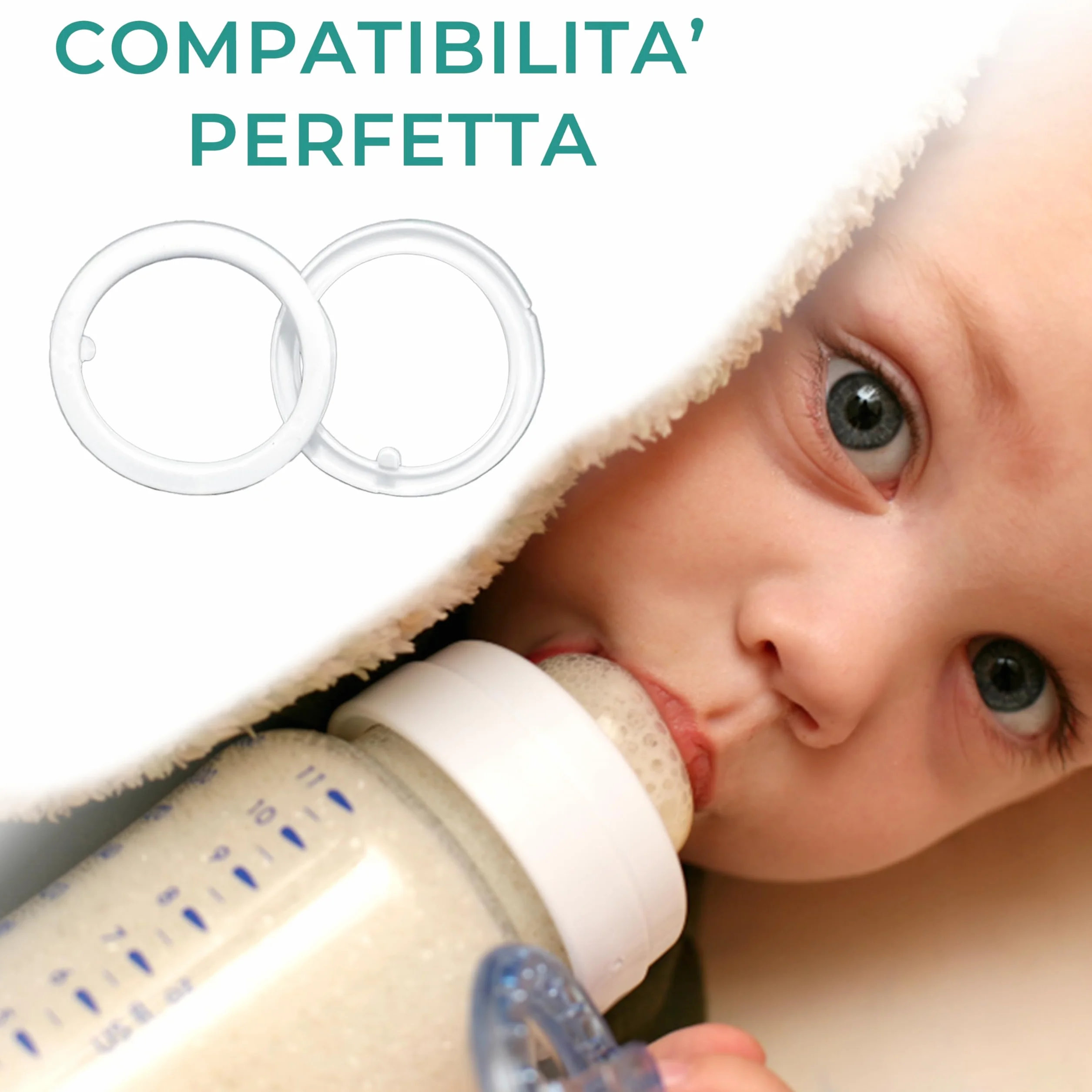 Juntas para calentador de biberones portátil de 50 mm – 2 piezas de silicona alimentaria – BPA free – Compatible con todas las mejores marcas de calentadores de biberones