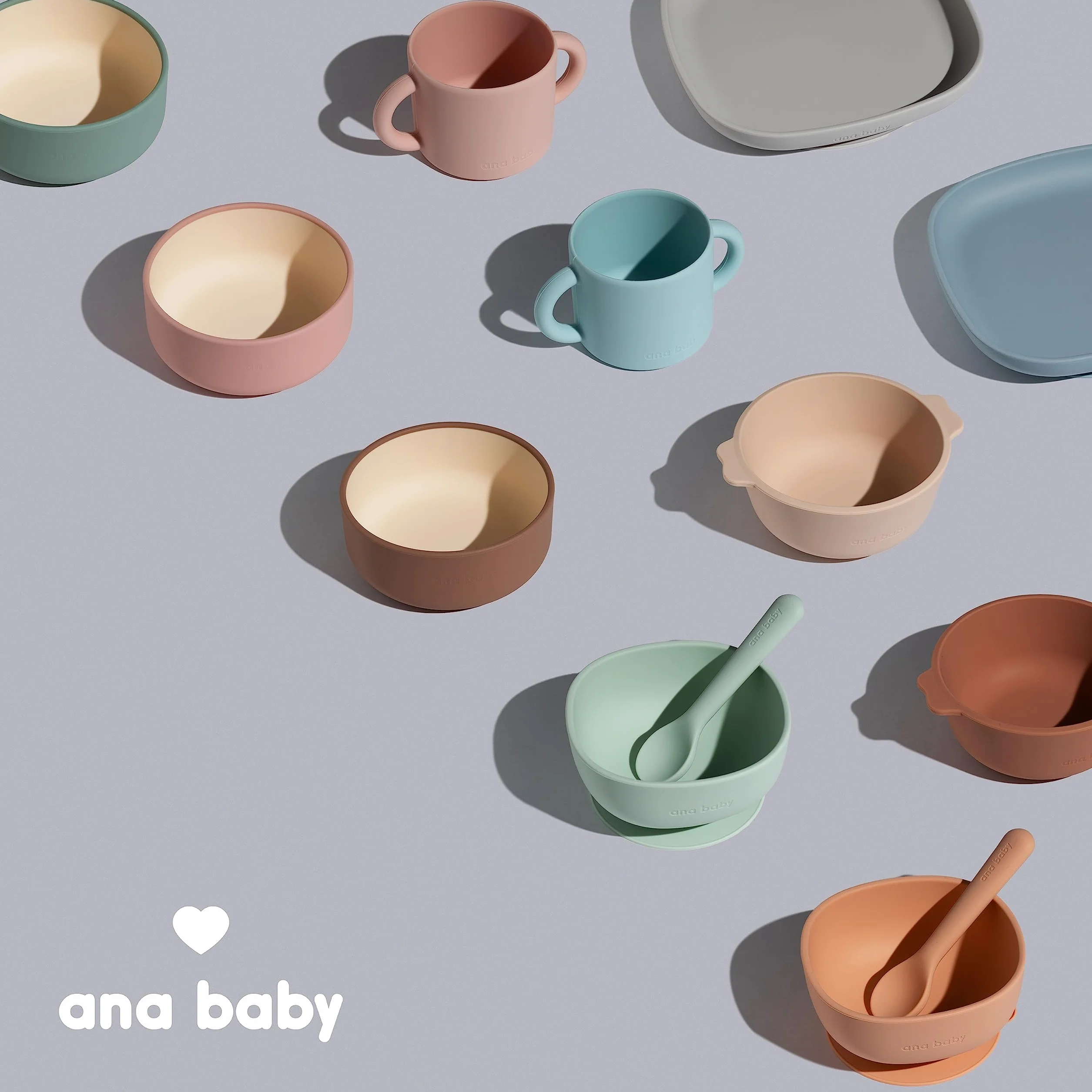 Paquete de 2 tazas de silicona de doble mano para bebés y niños pequeños, sin BPA, apto para lavavajillas, microondas y congelador