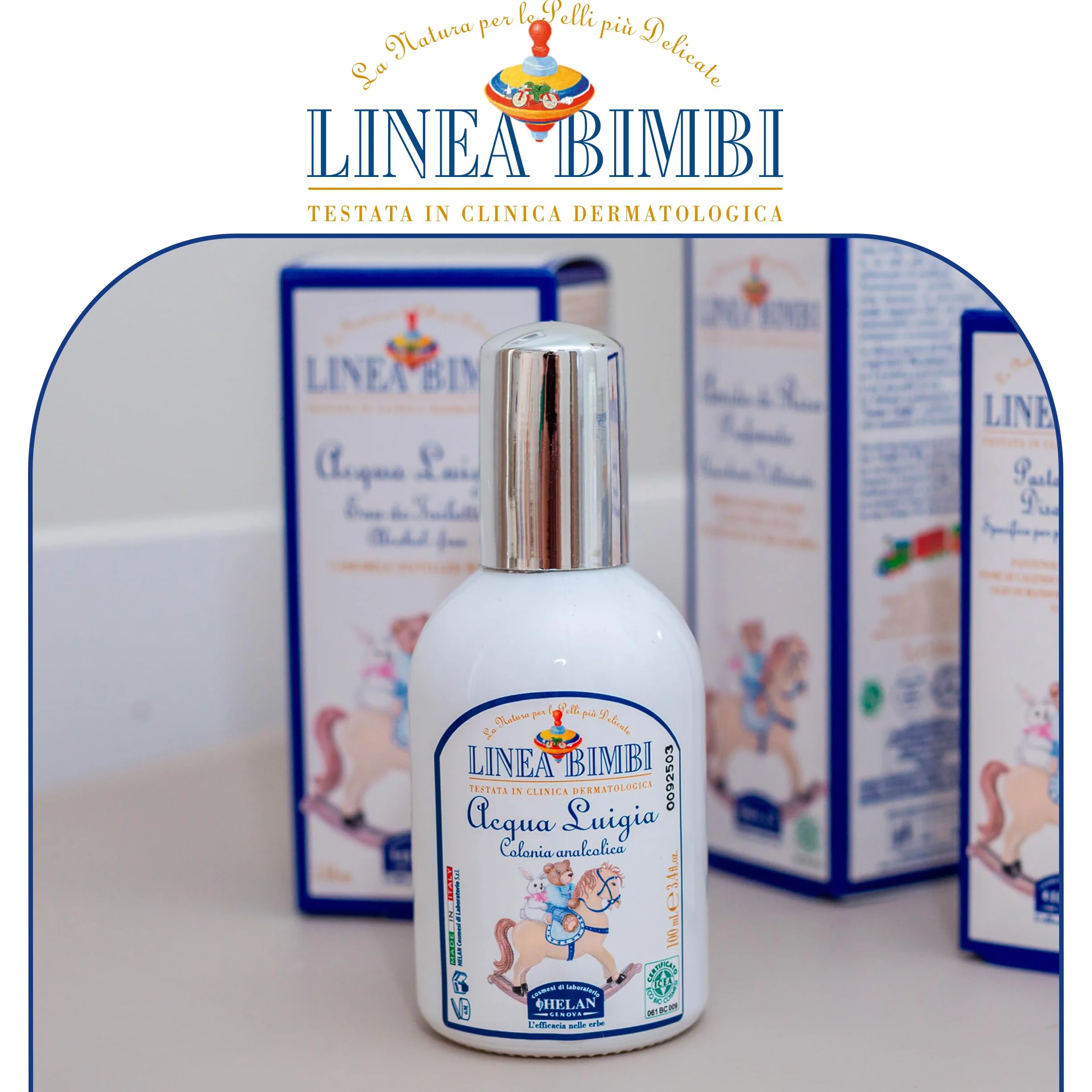 Helan, Linea Bimbi Bio, Colonia Bebé y Niño, Agua de Colonia Spray para Niños - sin Alchol, con Acción Calmante - Colonia Niño con Manzanilla y Fragancia Cítrica - Perfume Bebé - 100 ml
