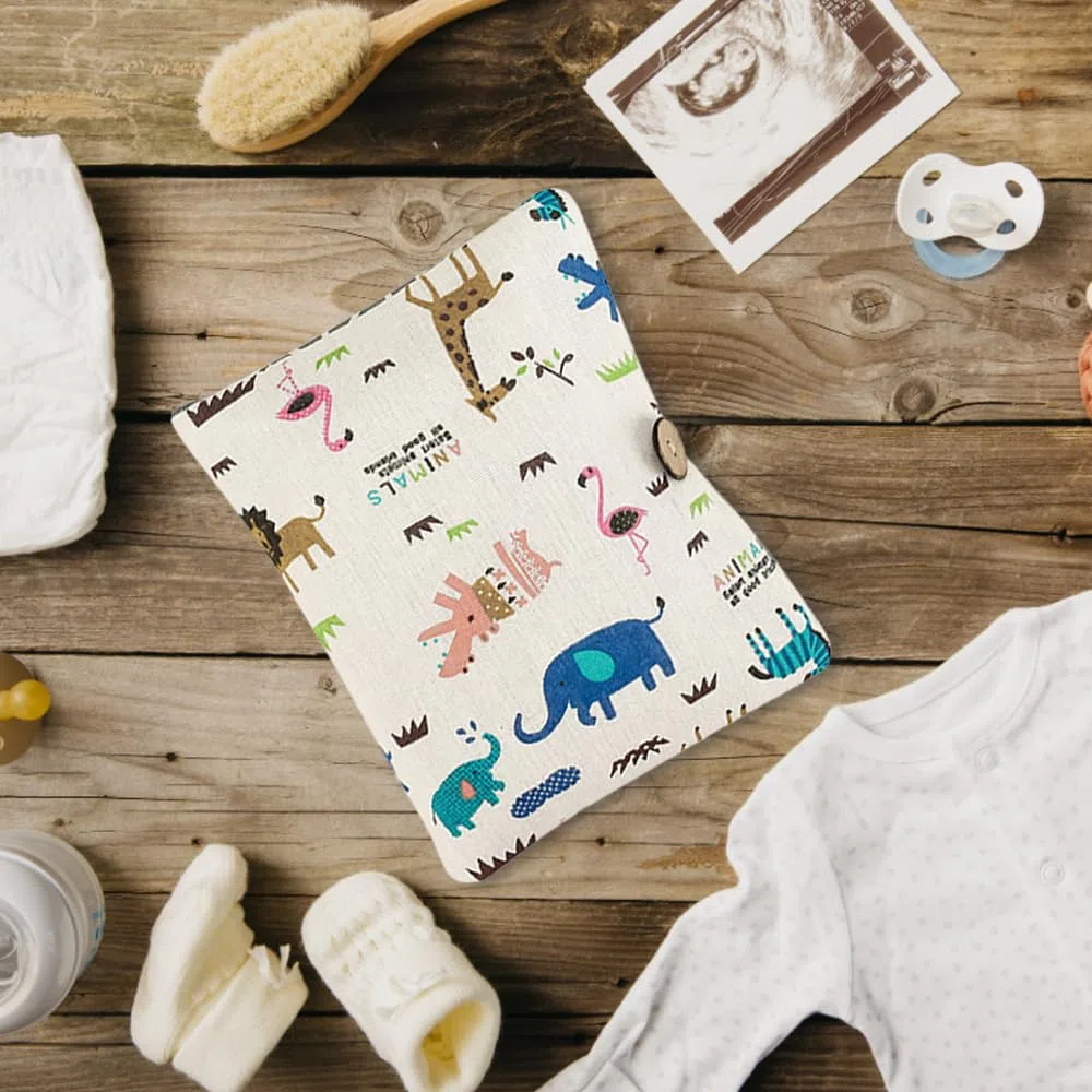 Bolsa Porta Pañales y Toallitas Bebe Organizador Pañales de Viaje Guarda Bolsa Muda Bebe Pañalera Bolsa de Pañales 2 en 1 Portátil Bolsa Pañales Bolsa de Cambio de Pañal para Mamá-Animales