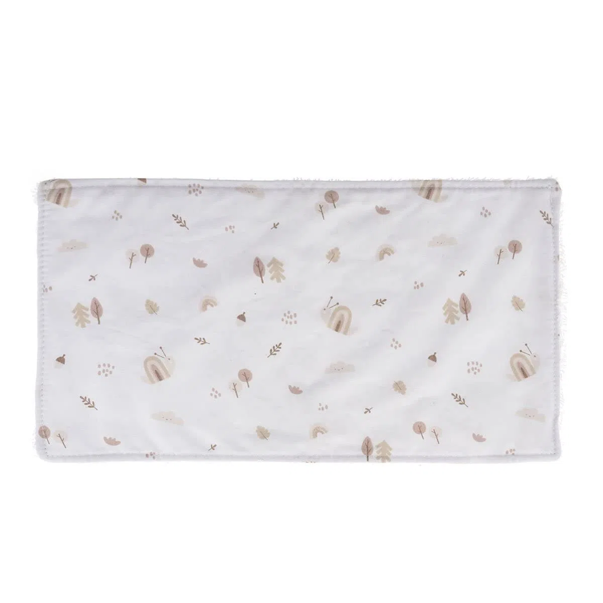 Cambrass-Toalla pequeña para secar las babas del bebé-Gasa para limpiar al bebé-seca babas Greery Beige 29.5x15.5x1 cm
