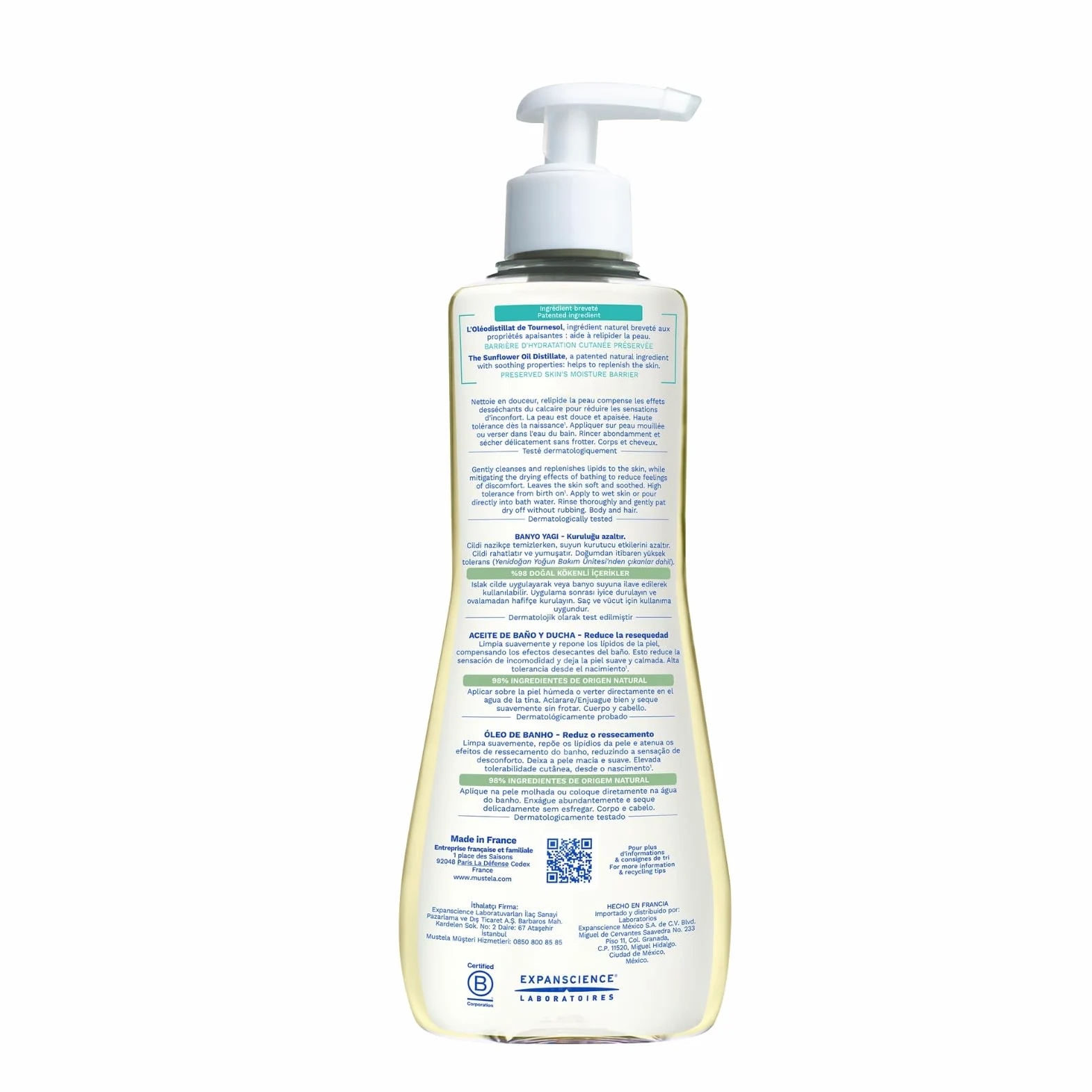 Mustela Stelatopia Aceite De Baño 500ml