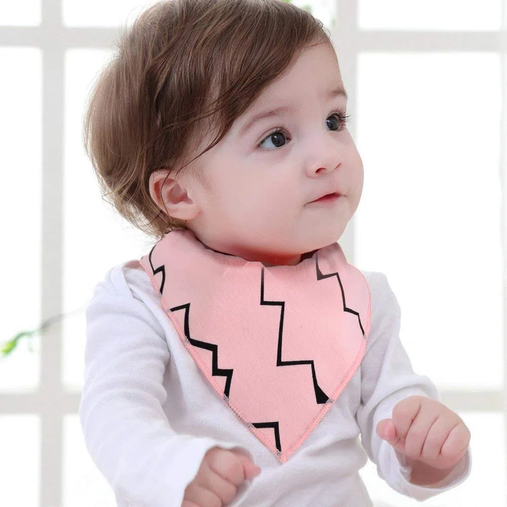 Viedouce Babero Bebe 9 Piezas,Bandana Bebe para Niños Niñas,Baberos Bebe Recien Nacido Algodon con Ajustables Botón,Suave & Absorbente