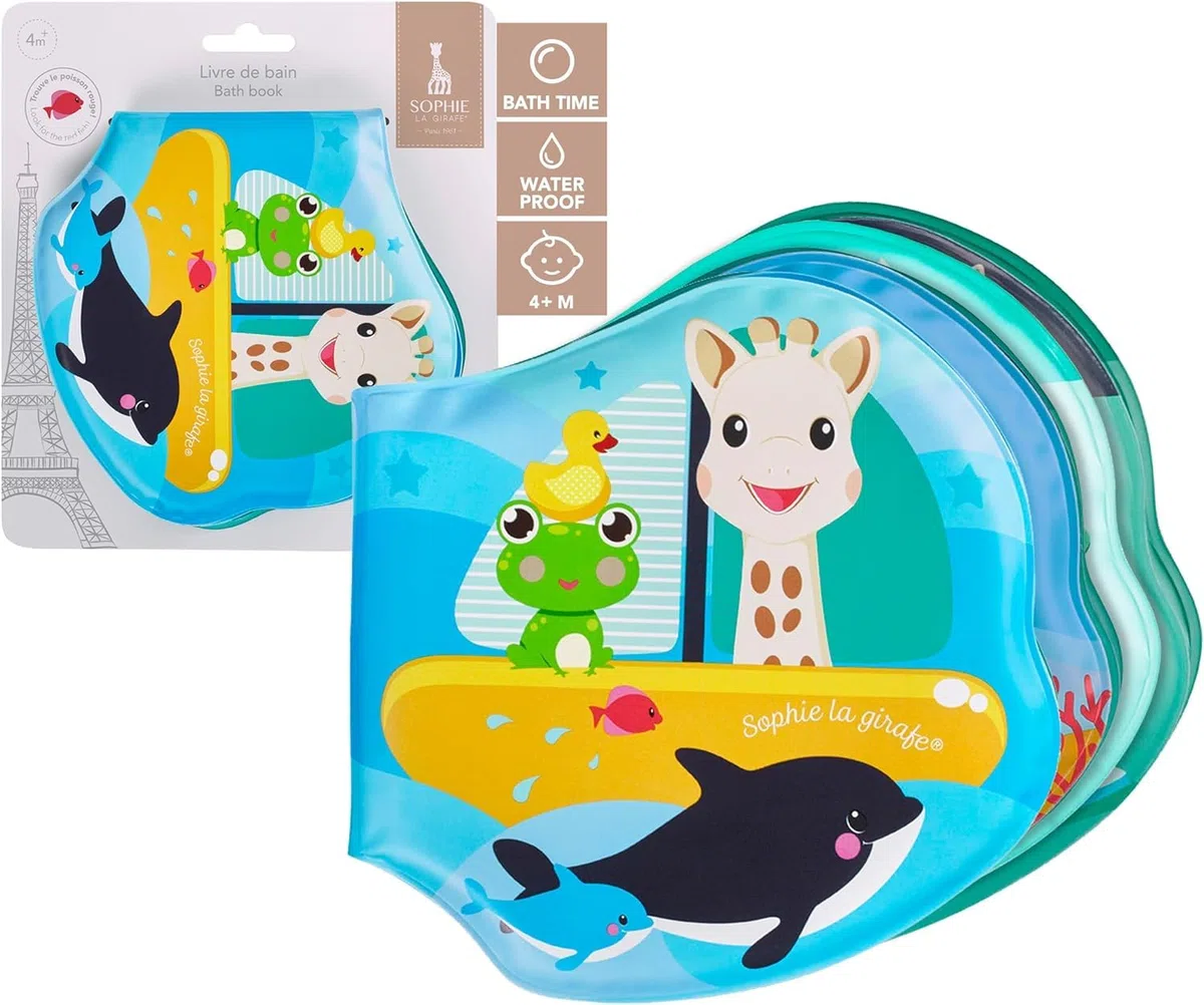 Sophie la Girafe - Libro de Baño 8 Páginas - Desde el Nacimiento