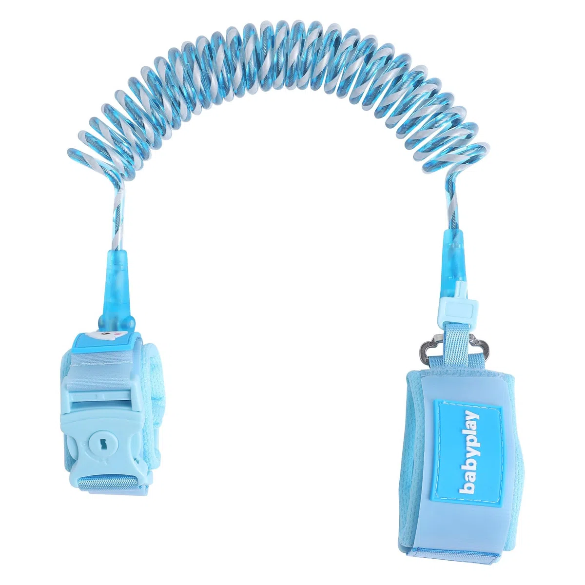 Anti muñeca perdida Enlace para niños,Cinturon Anti-Perdida Correa de Seguridad para Niños Correa de Muñeca Antipérdida para Niño Ajustable Rotación2.5m (blue)