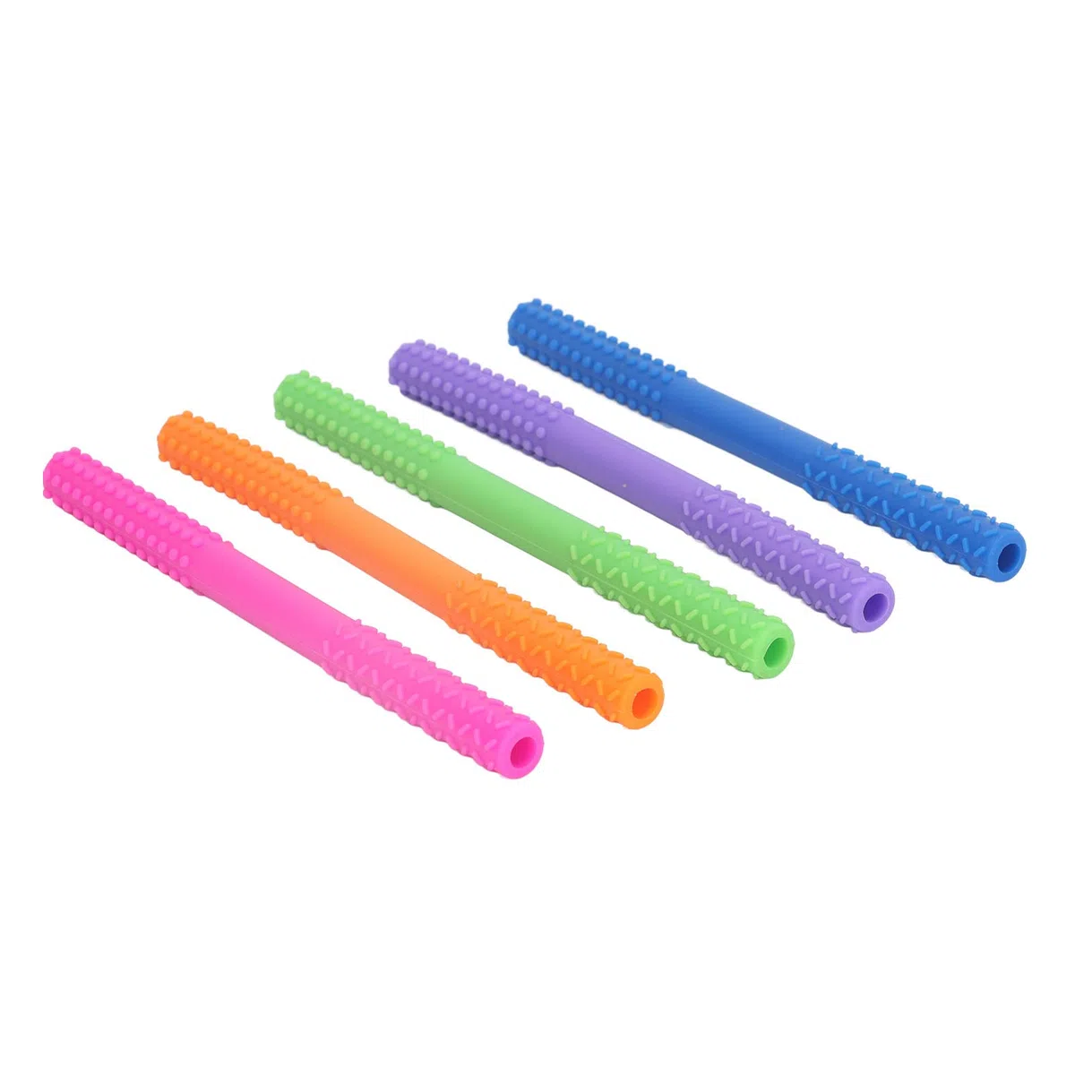 Palitos de Dentición para Bebé, 5 Unidades Resistentes a Rasgar, Anillos de Dentición de Silicona Suave, Juguete Masticar Seguro para Bebés en Etapa de Dentición y Juegos Diarios