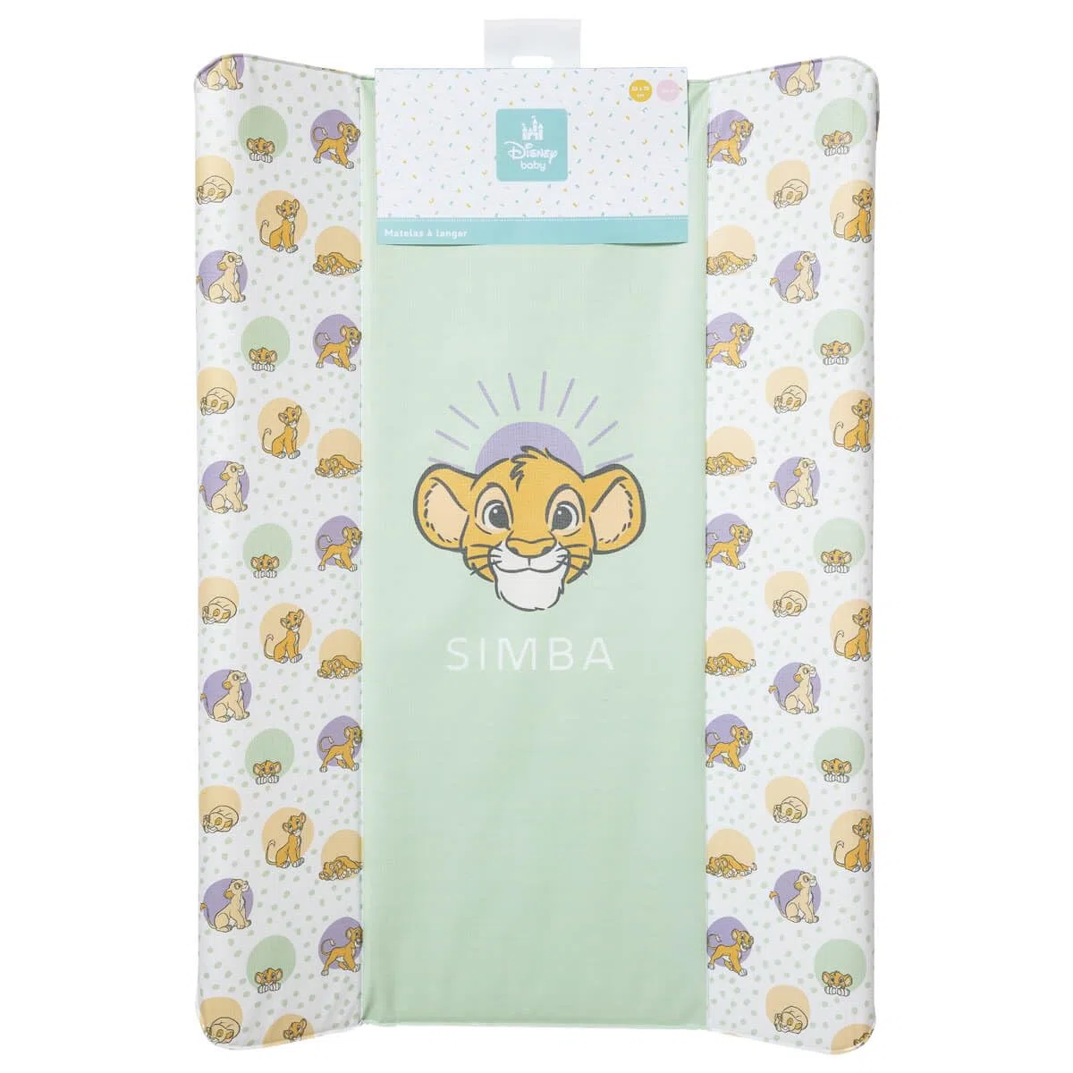 BABYCALIN – Colchón de cambio estándar premio Rey León acogedor – 50 x 70 cm